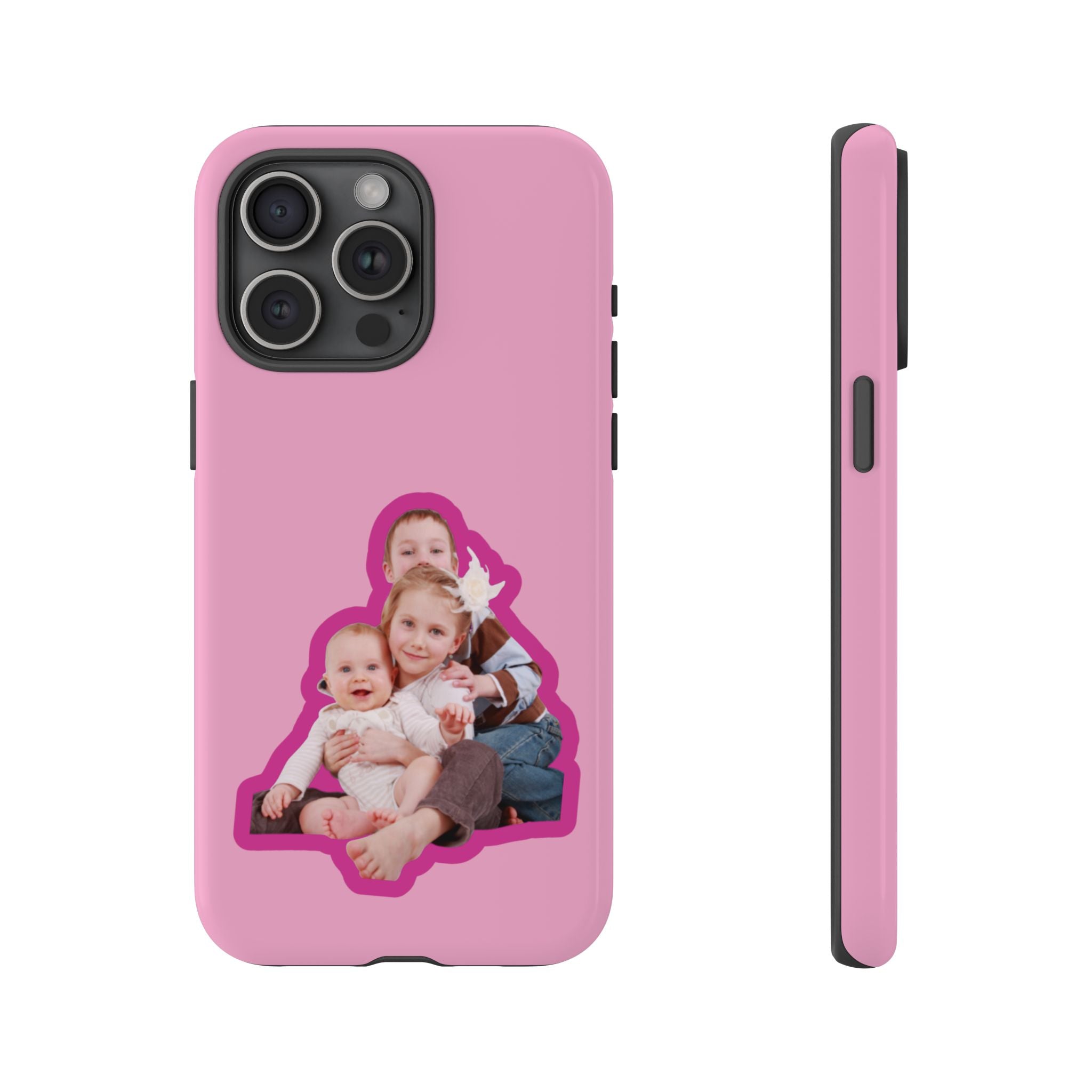 PINK CARTOON – Personalisierte Foto Handyhülle mit Dual-Layer-Schutz