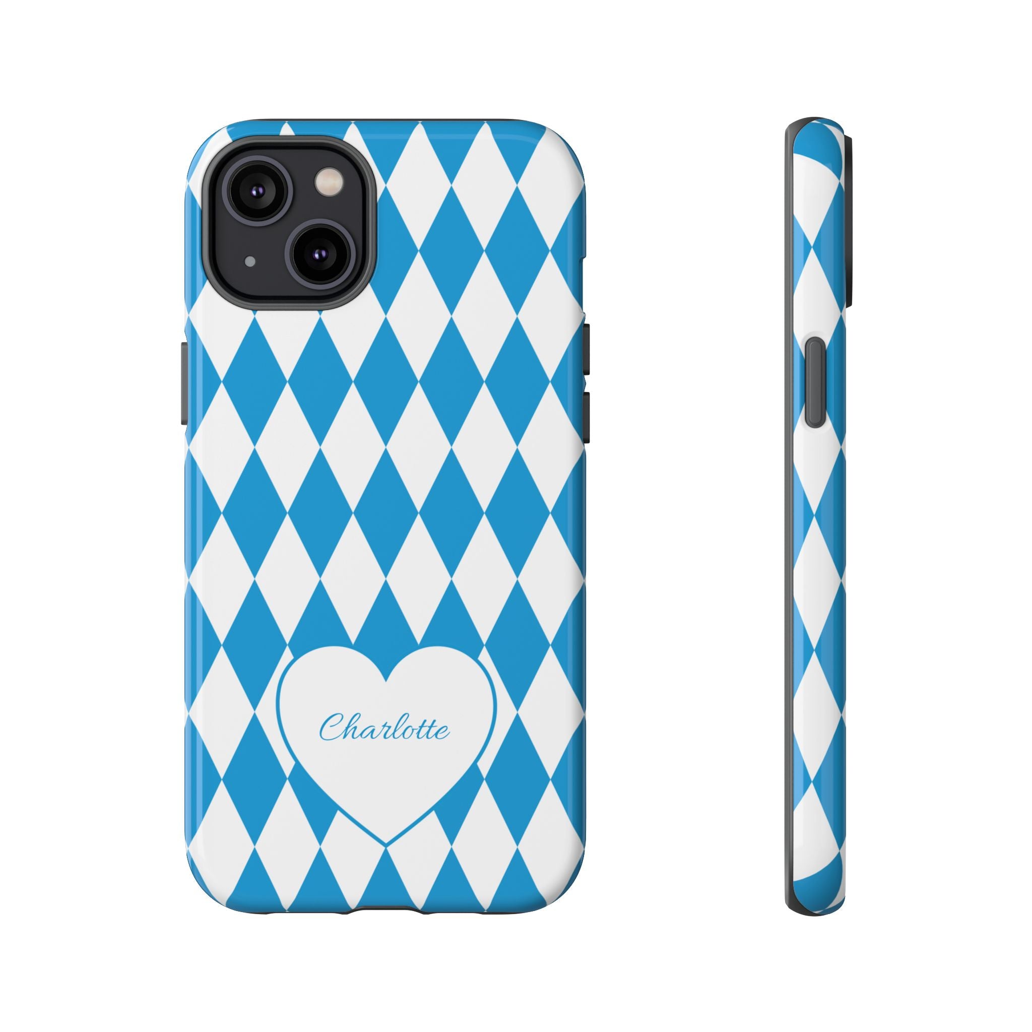 BAYERN BLAU WEISS – Personalisierte Handyhülle mit Dual-Layer-Schutz