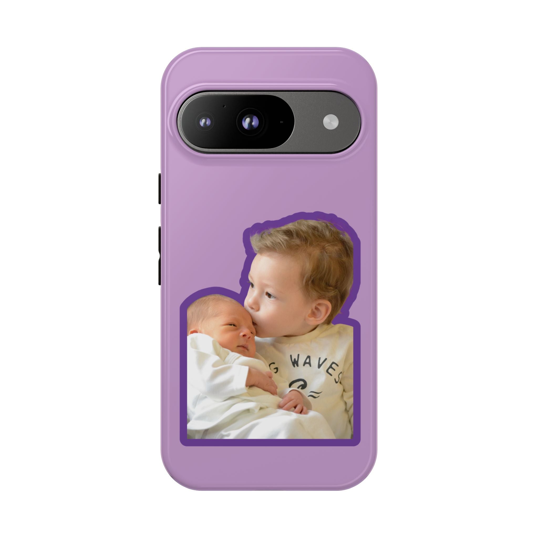 PURPLE CARTOON – Personalisierte Foto Handyhülle mit Dual-Layer-Schutz