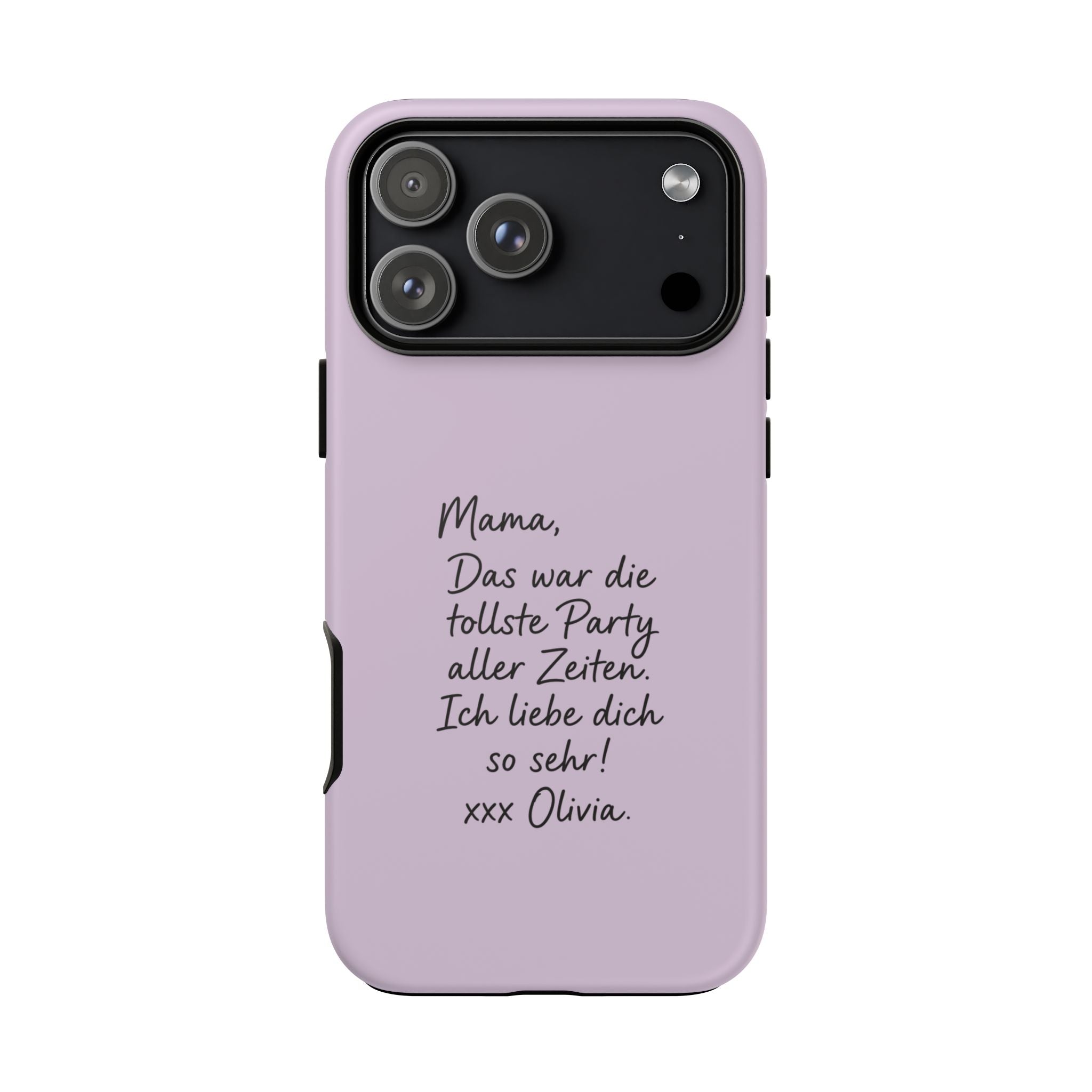 LAVENDER HANDWRITTEN NOTE – Personalisierte Handyhülle mit Dual-Layer-Schutz