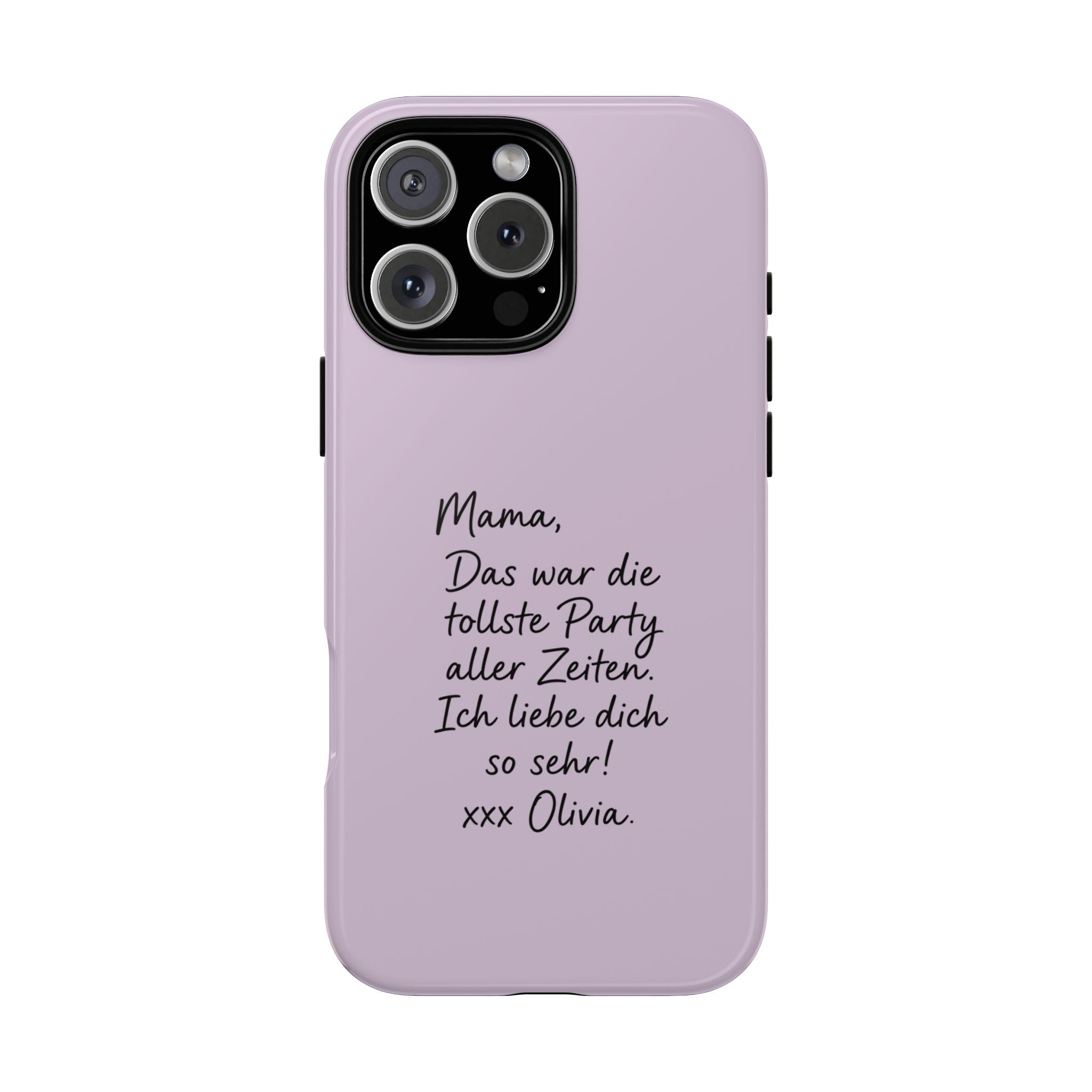 LAVENDER HANDWRITTEN NOTE – Personalisierte Handyhülle mit Dual-Layer-Schutz