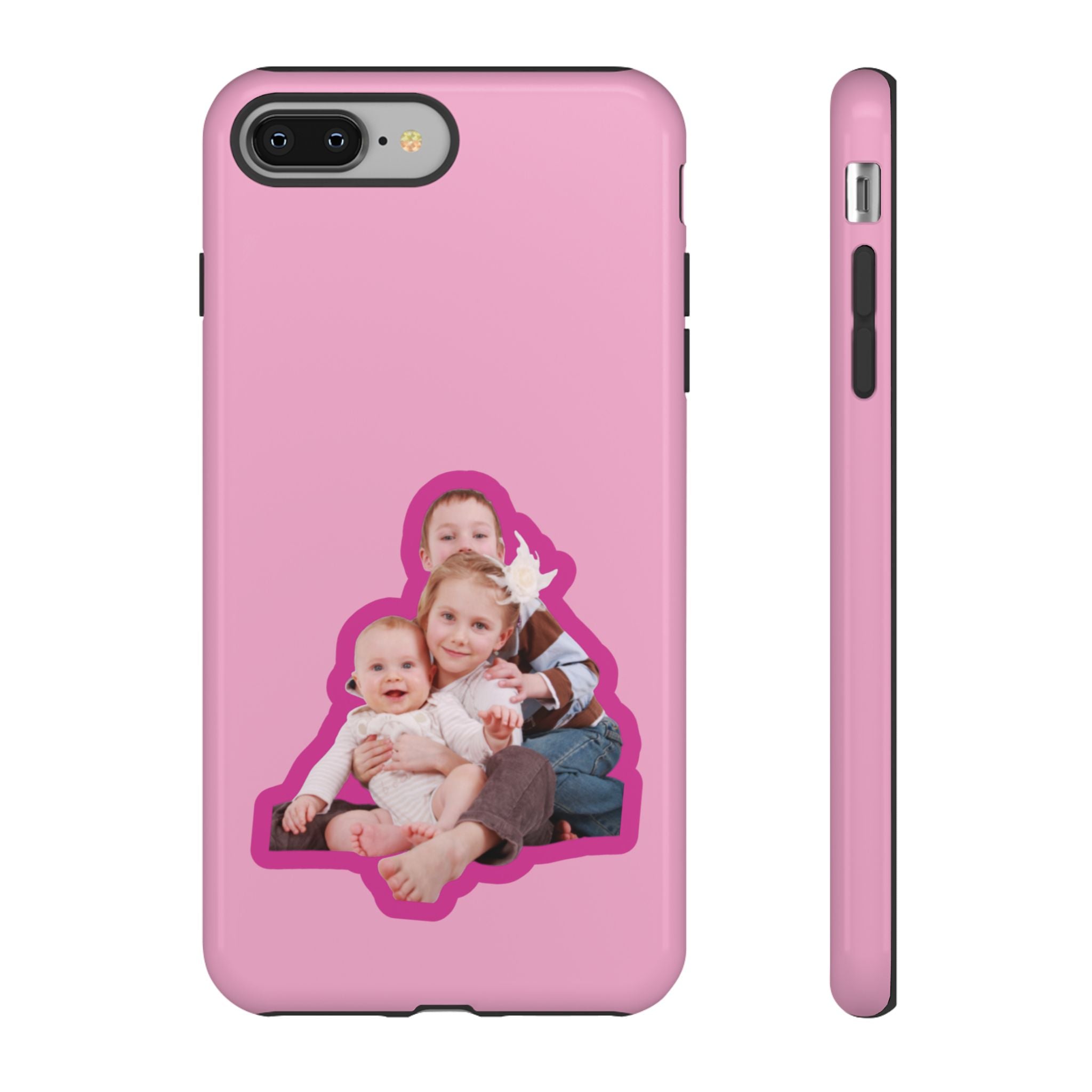 PINK CARTOON – Personalisierte Foto Handyhülle mit Dual-Layer-Schutz
