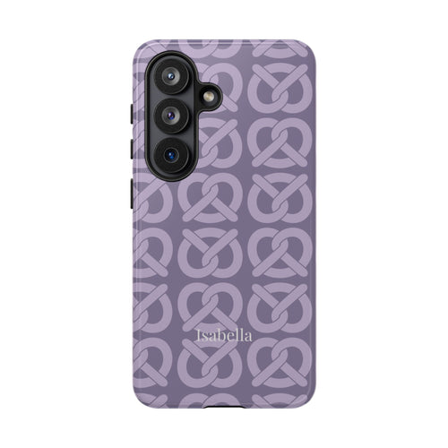 BREZN MONOGRAMM LAVENDEL – Personalisierte Handyhülle mit Dual-Layer-Schutz