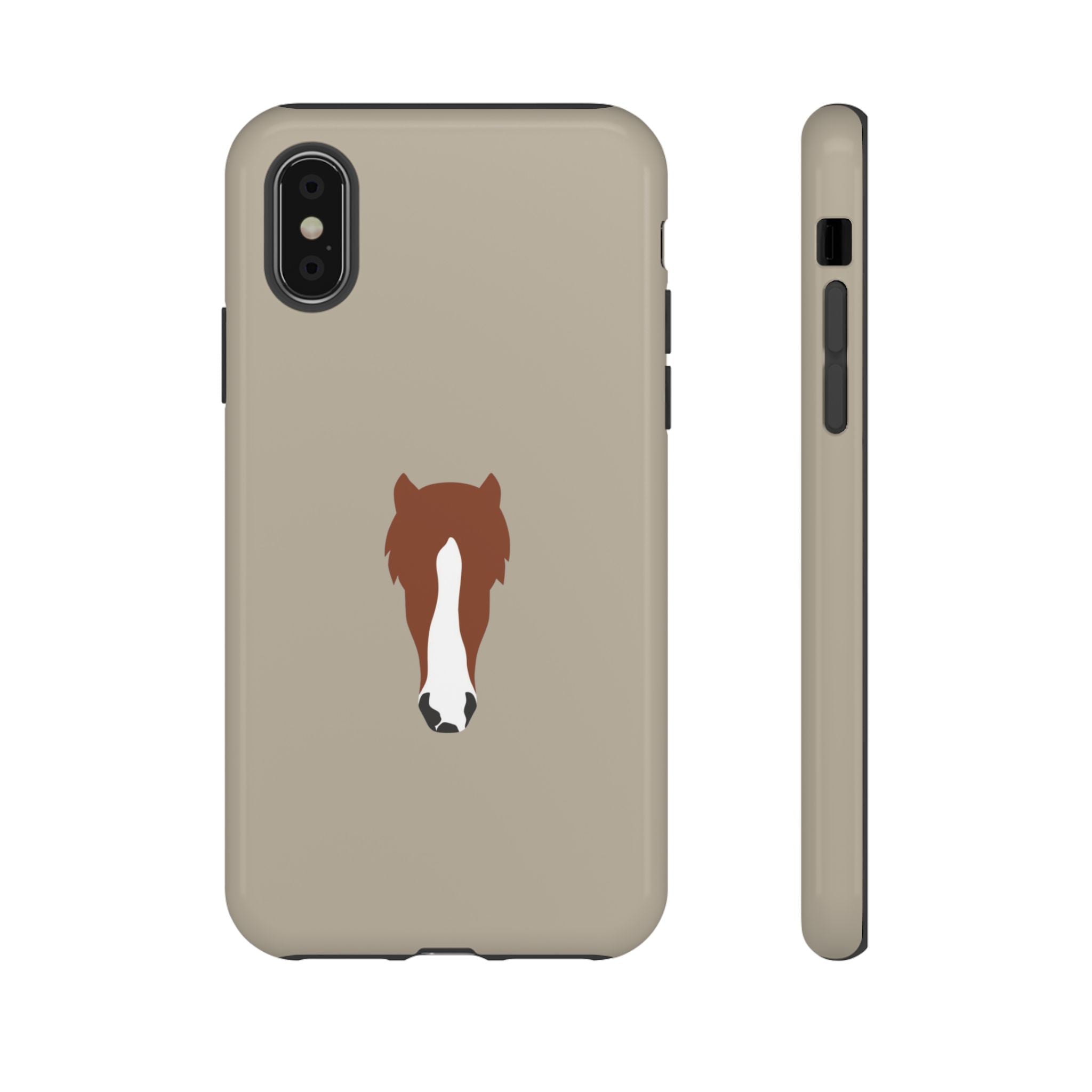 UNIQUE ANIMAL ART EDITION BEIGE – Personalisierte Handyhülle mit Dual-Layer-Schutz