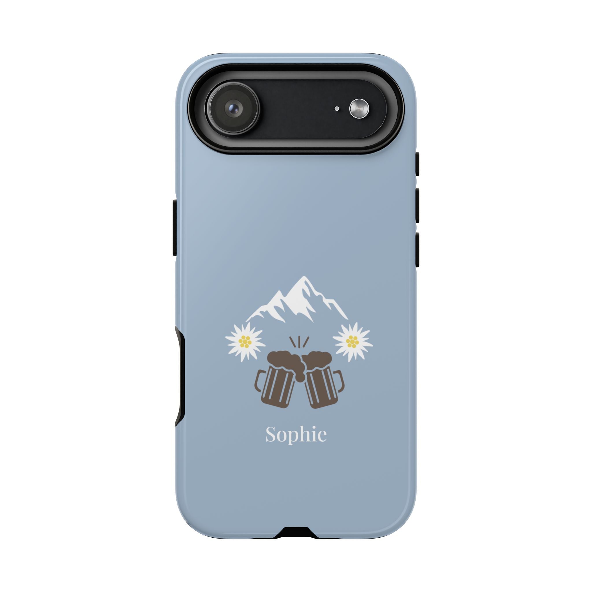 O'ZAPFT PASTELLBLAU – Personalisierte Handyhülle mit Dual-Layer-Schutz