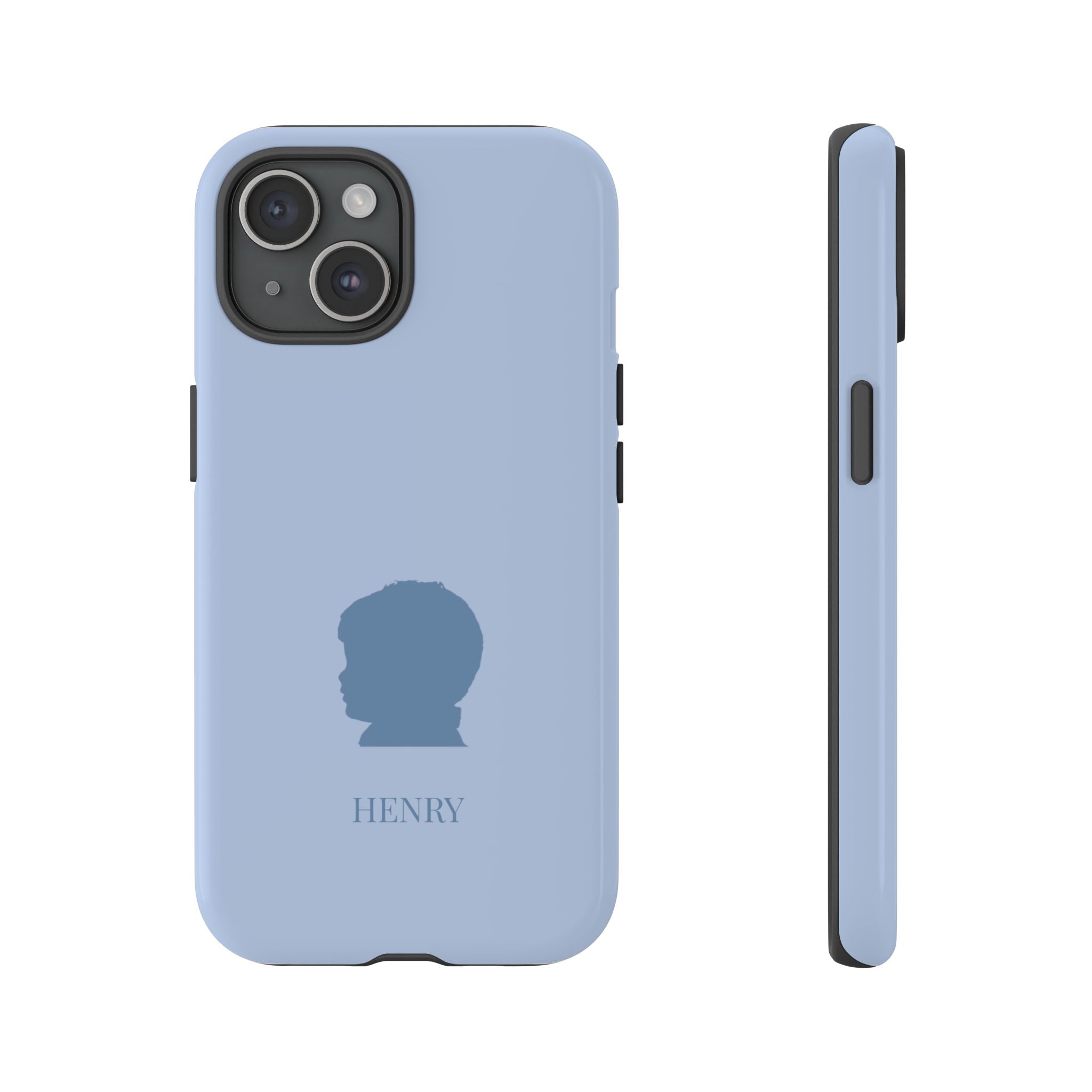 SILHOUETTE BLUE – Personalisierte Handyhülle mit Dual-Layer-Schutz