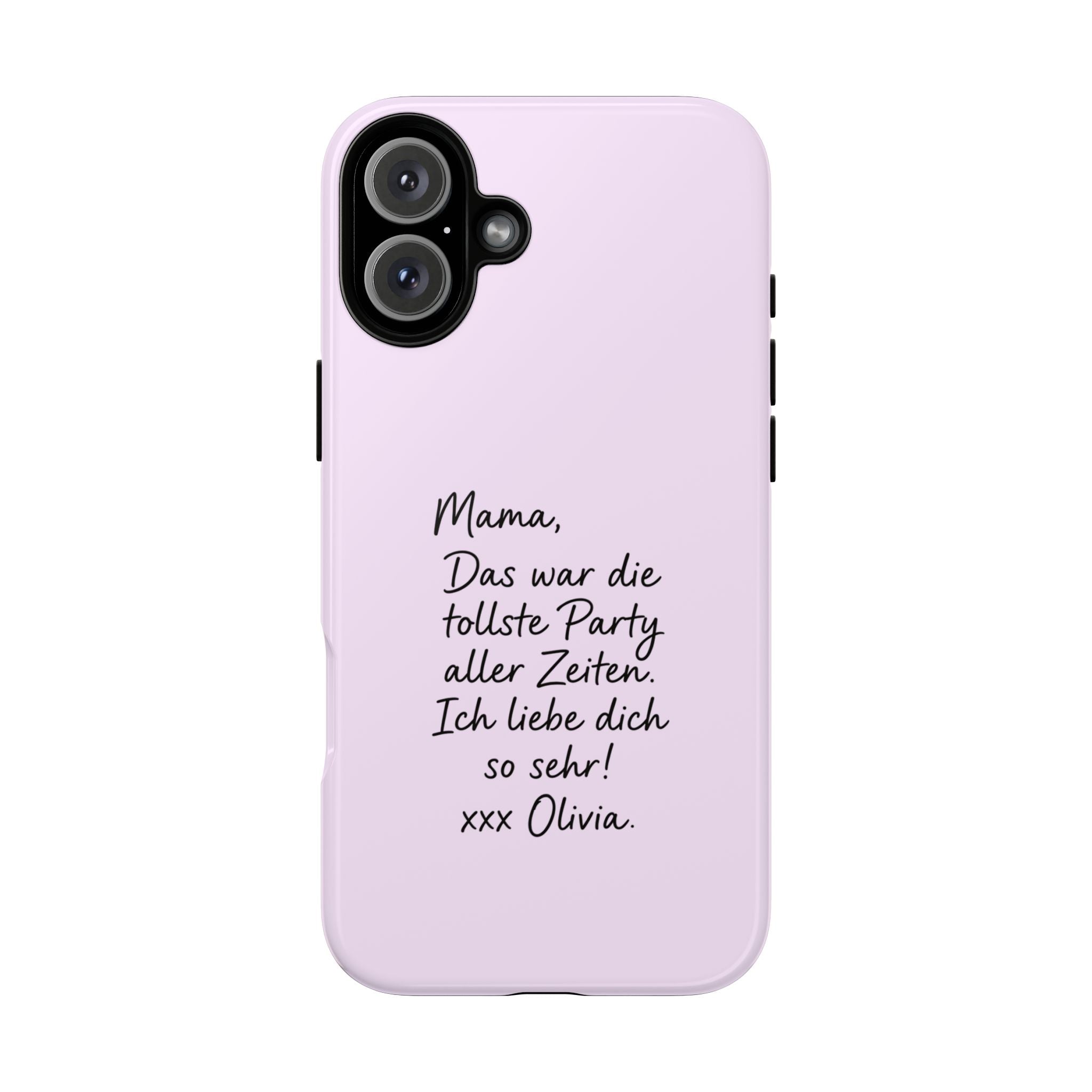 LAVENDEL mit handgeschriebener Notiz – Personalisierte Handyhülle mit Dual-Layer-Schutz