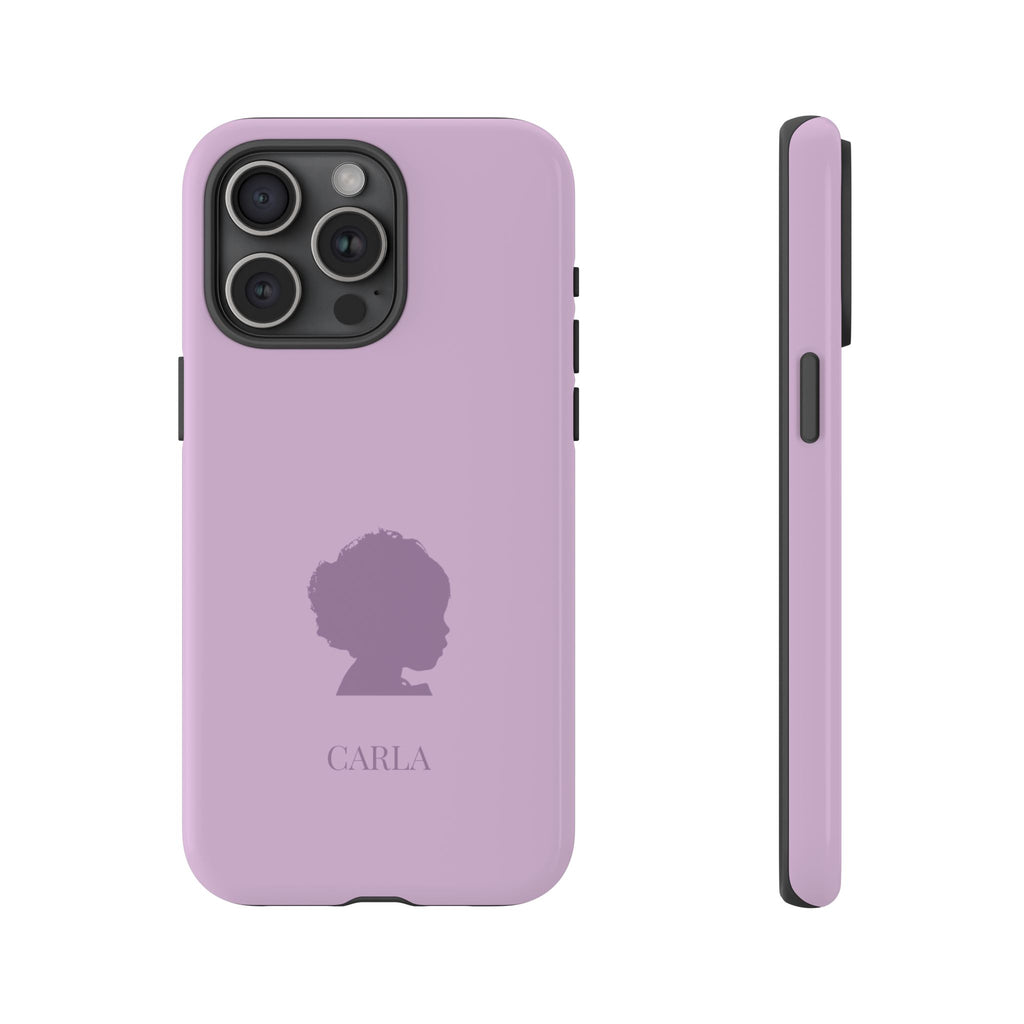SILHOUETTE LAVENDEL – Personalisierte Handyhülle mit Dual-Layer-Schutz