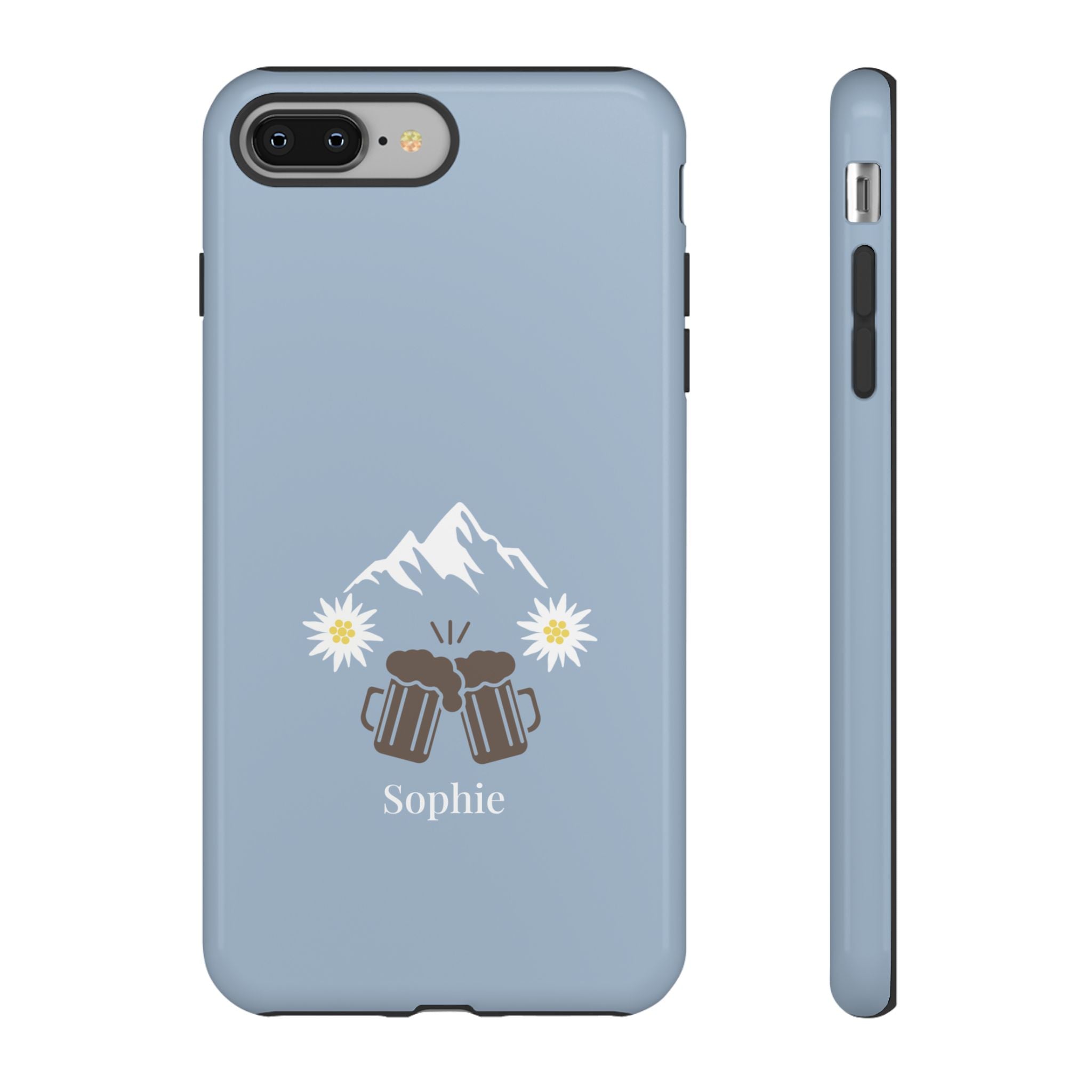 O'ZAPFT PASTELLBLAU – Personalisierte Handyhülle mit Dual-Layer-Schutz