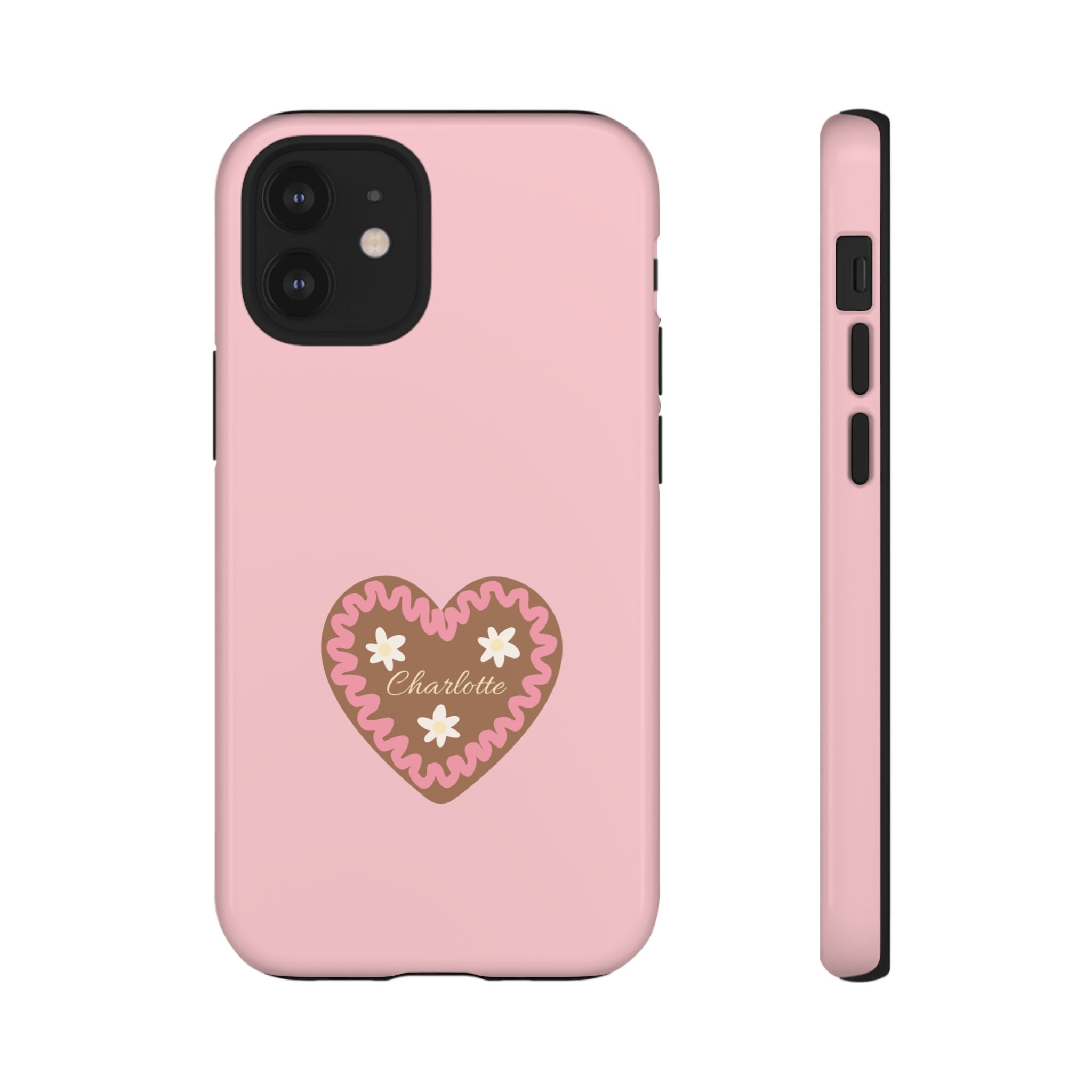 WIESNHERZ ROSE – Personalisierte Handyhülle mit Dual-Layer-Schutz