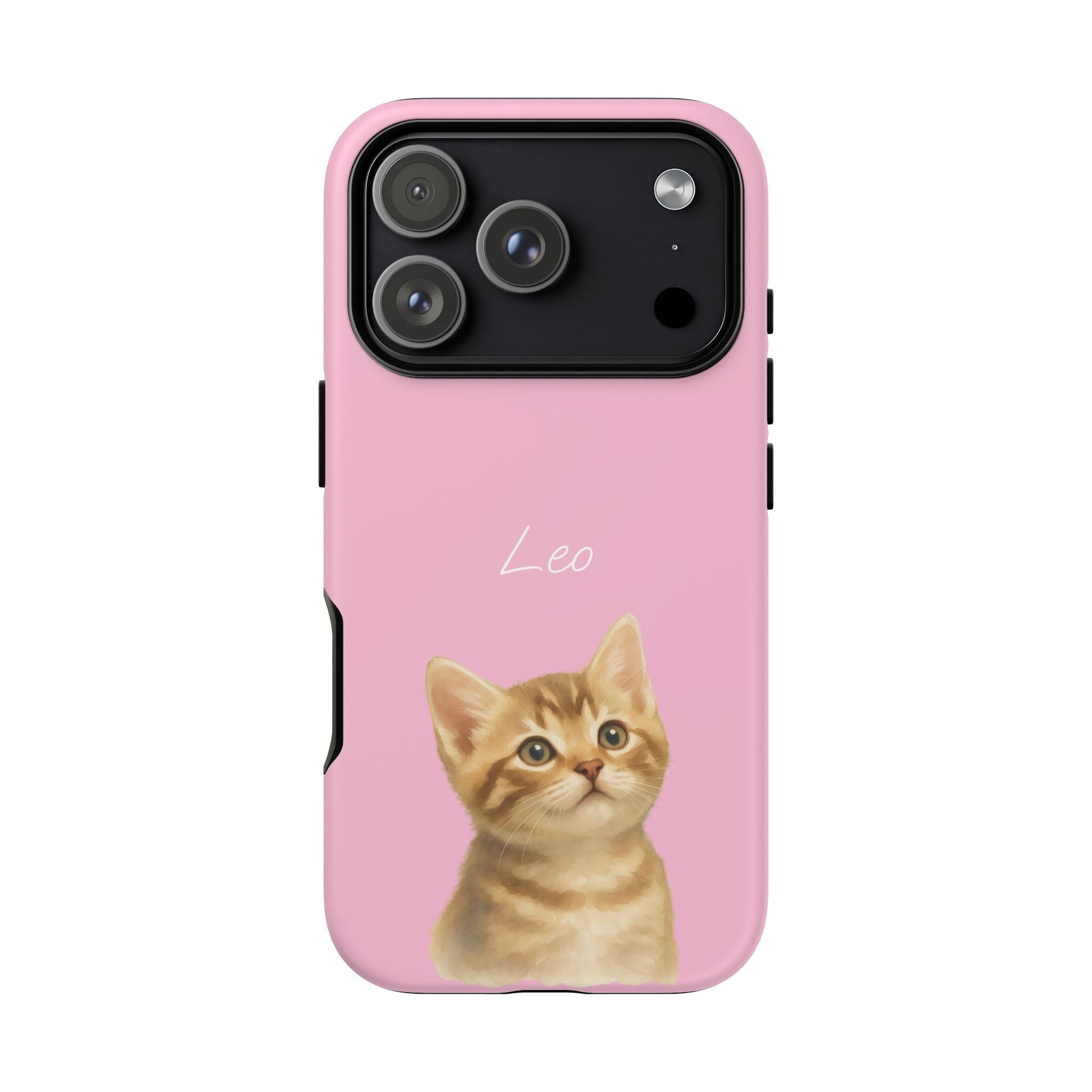 PET AQUARELL PINK – Personalisierte Handyhülle mit Dual-Layer-Schutz