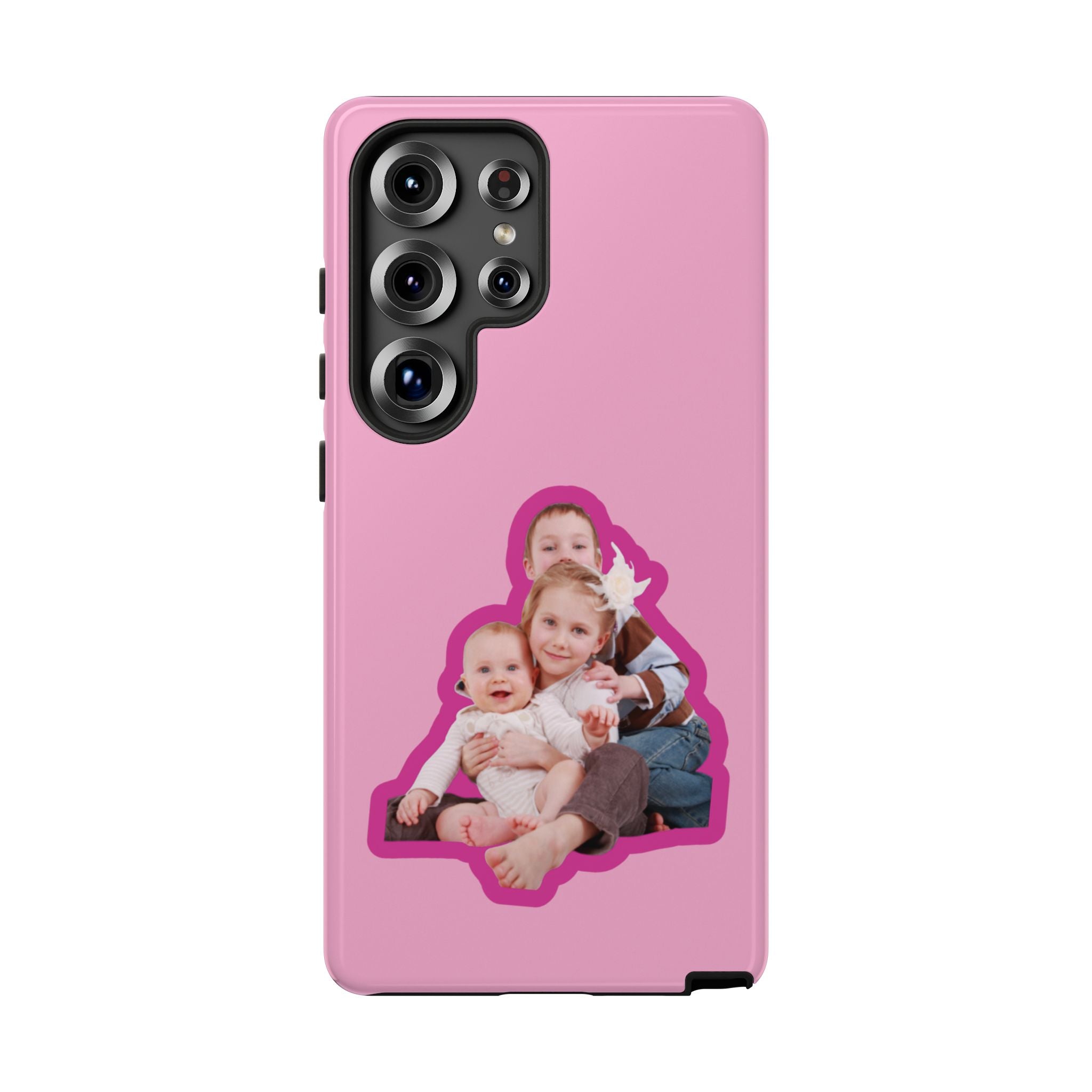 PINK CARTOON – Personalisierte Foto Handyhülle mit Dual-Layer-Schutz