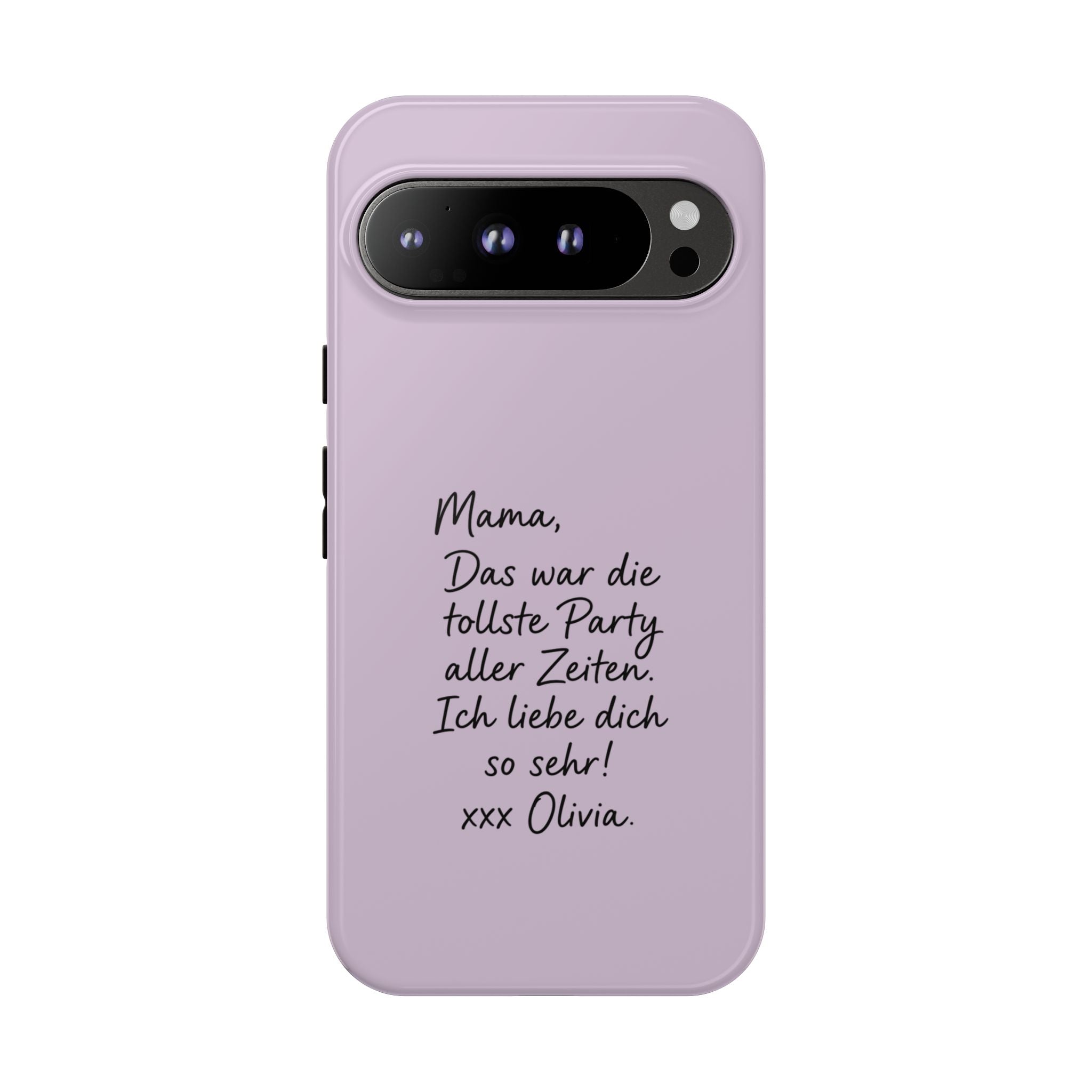 LAVENDER HANDWRITTEN NOTE – Personalisierte Handyhülle mit Dual-Layer-Schutz