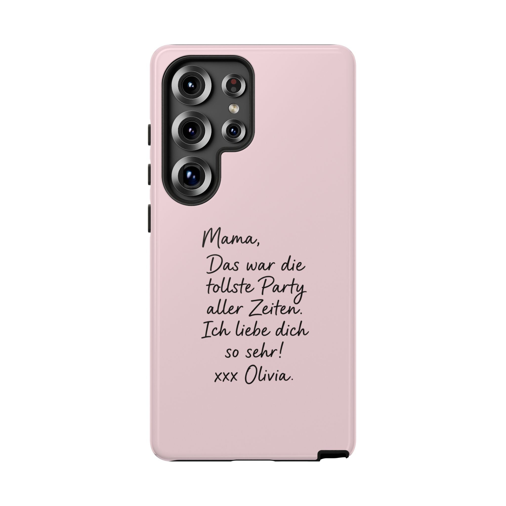 ROSE HANDWRITTEN NOTE – Personalisierte Handyhülle mit Dual-Layer-Schutz