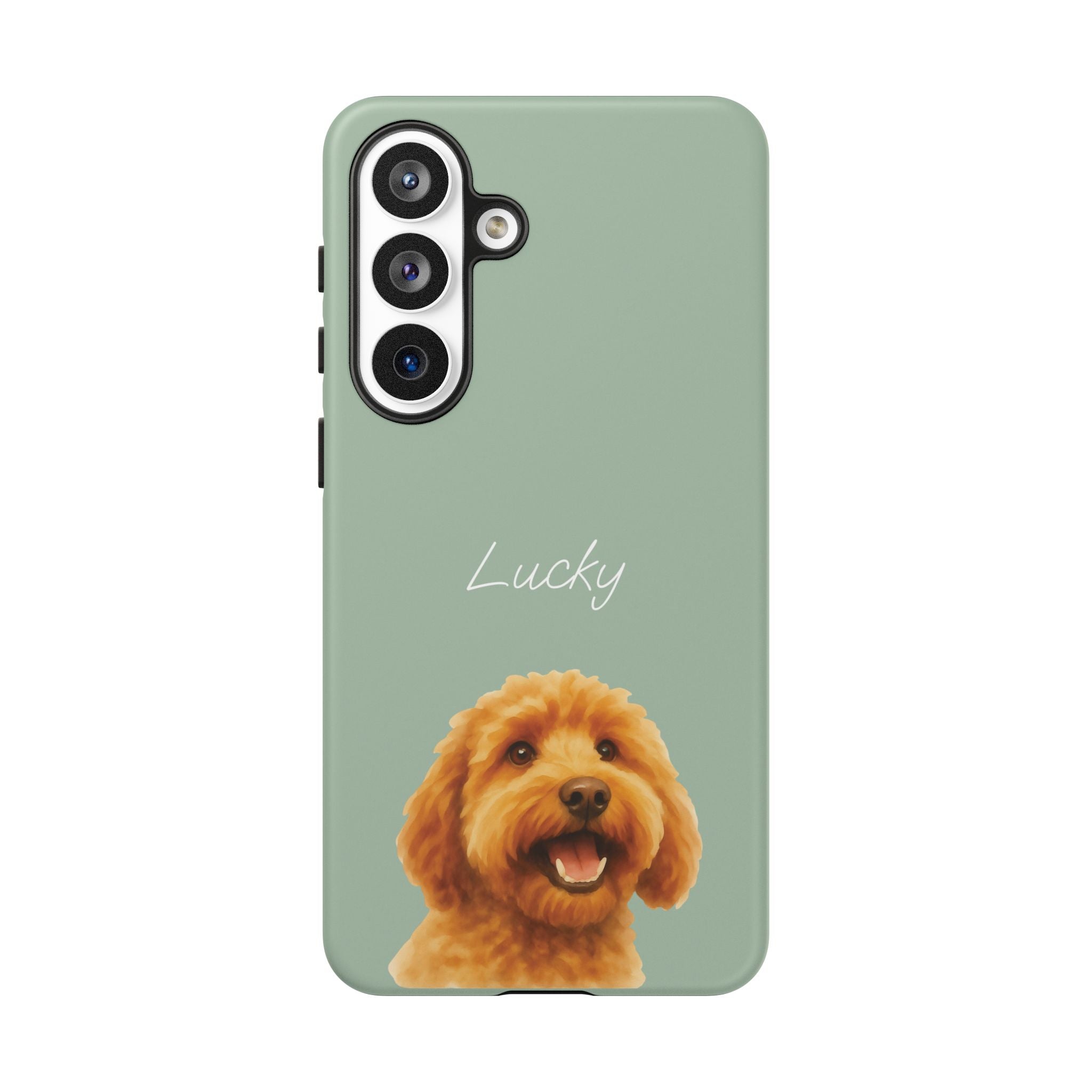 PET AQUARELL SALBEI – Personalisierte Handyhülle mit Dual-Layer-Schutz