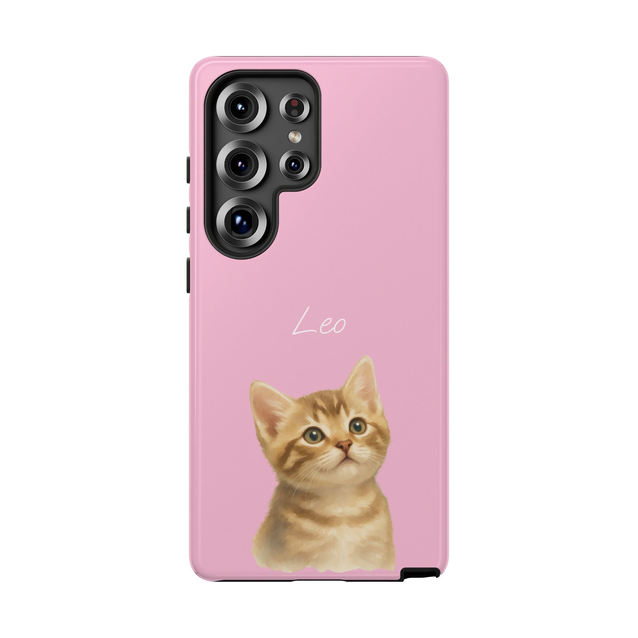 PET AQUARELL PINK – Personalisierte Handyhülle mit Dual-Layer-Schutz