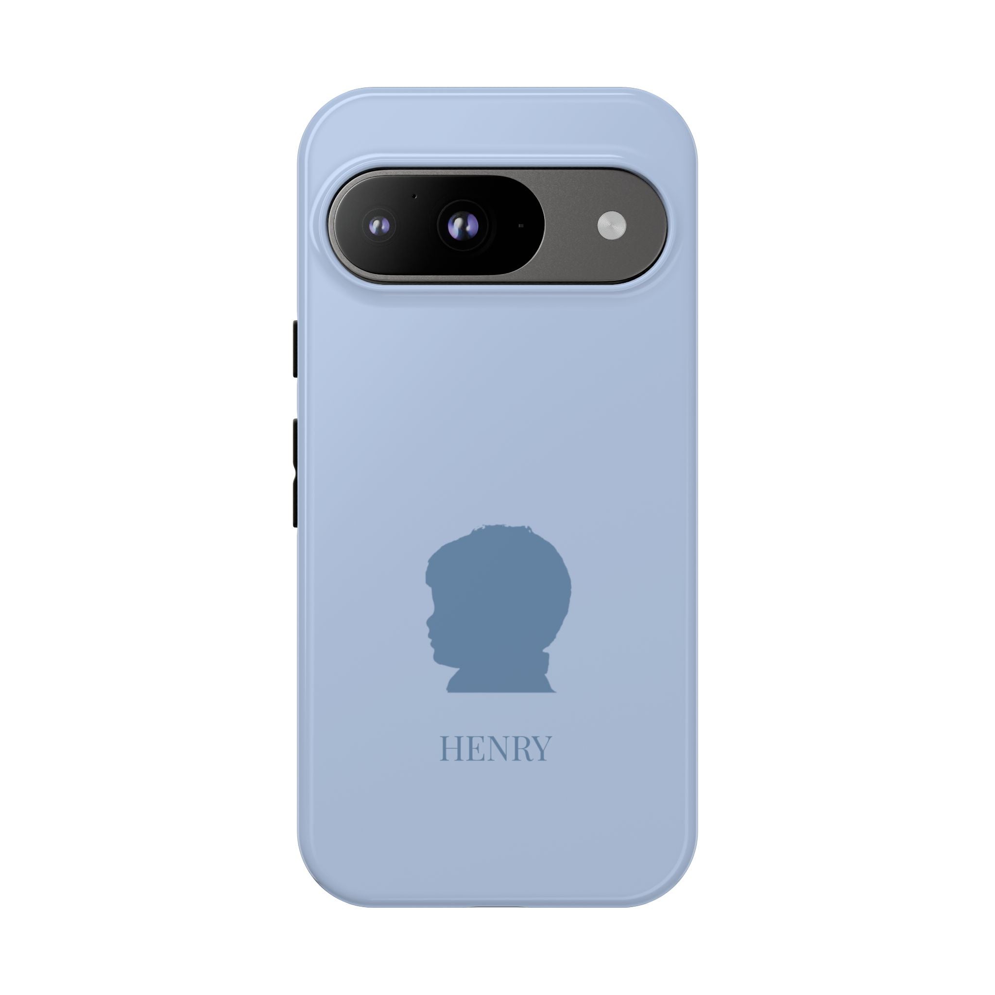 SILHOUETTE BLUE – Personalisierte Handyhülle mit Dual-Layer-Schutz