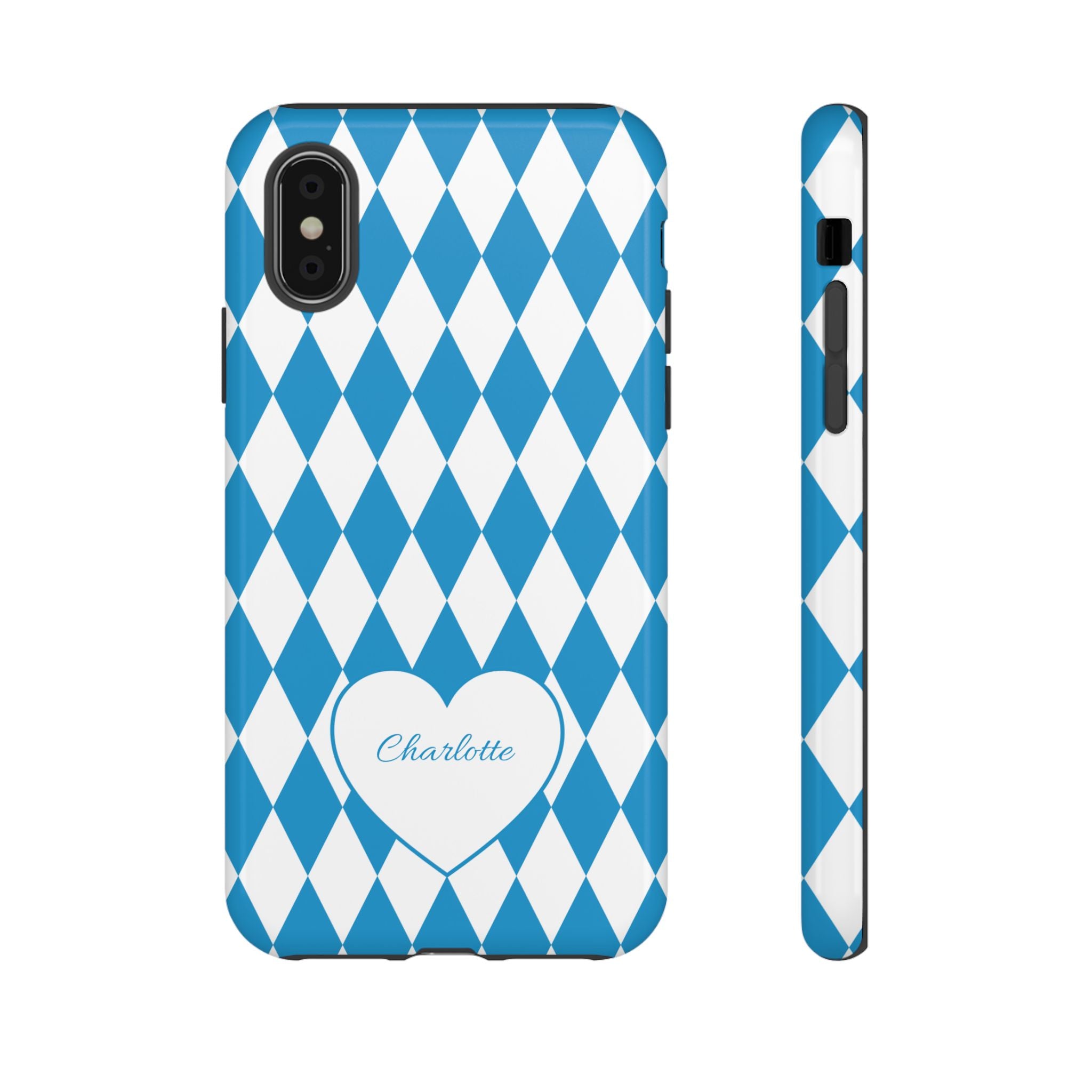 BAYERN BLAU WEISS – Personalisierte Handyhülle mit Dual-Layer-Schutz