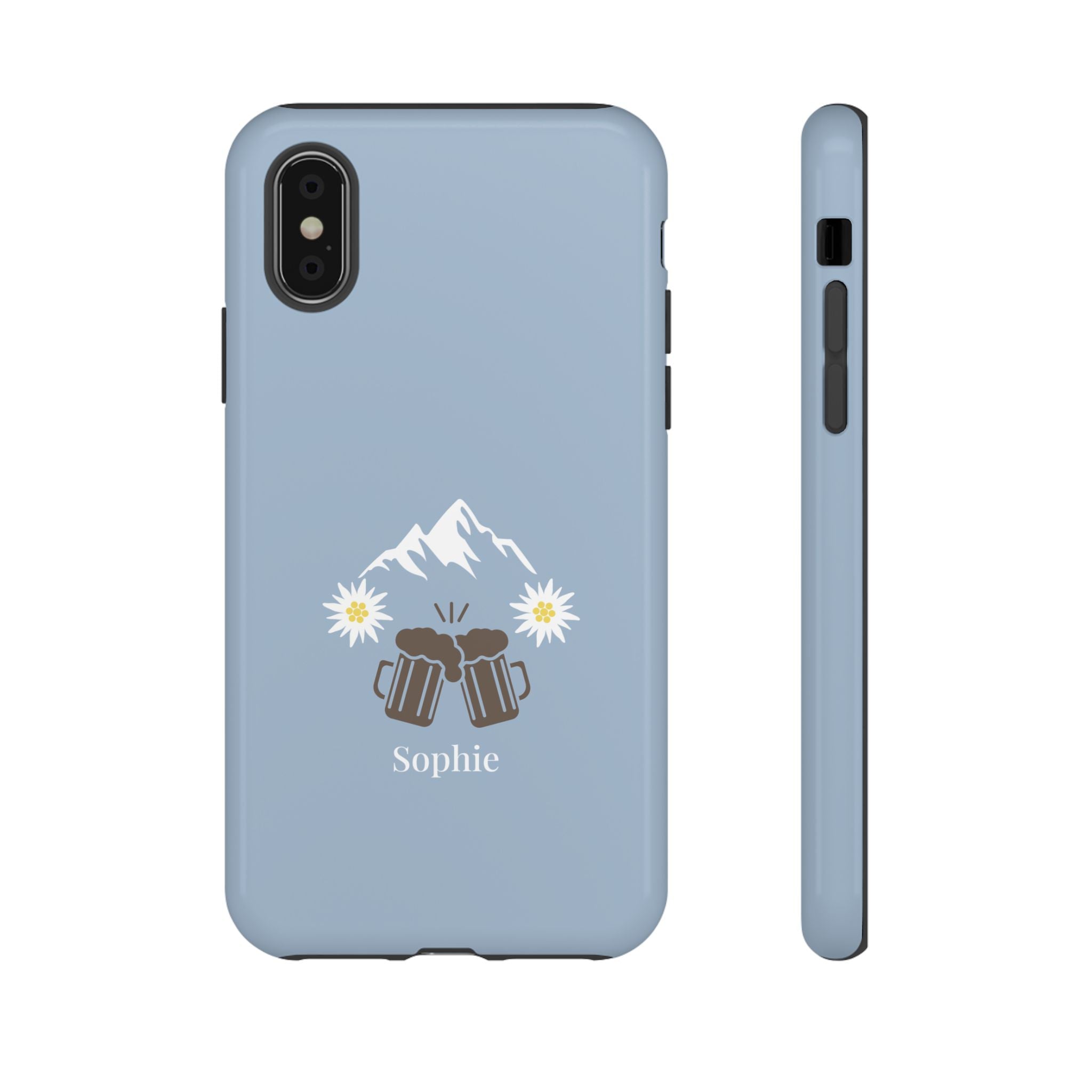 O'ZAPFT PASTELLBLAU – Personalisierte Handyhülle mit Dual-Layer-Schutz