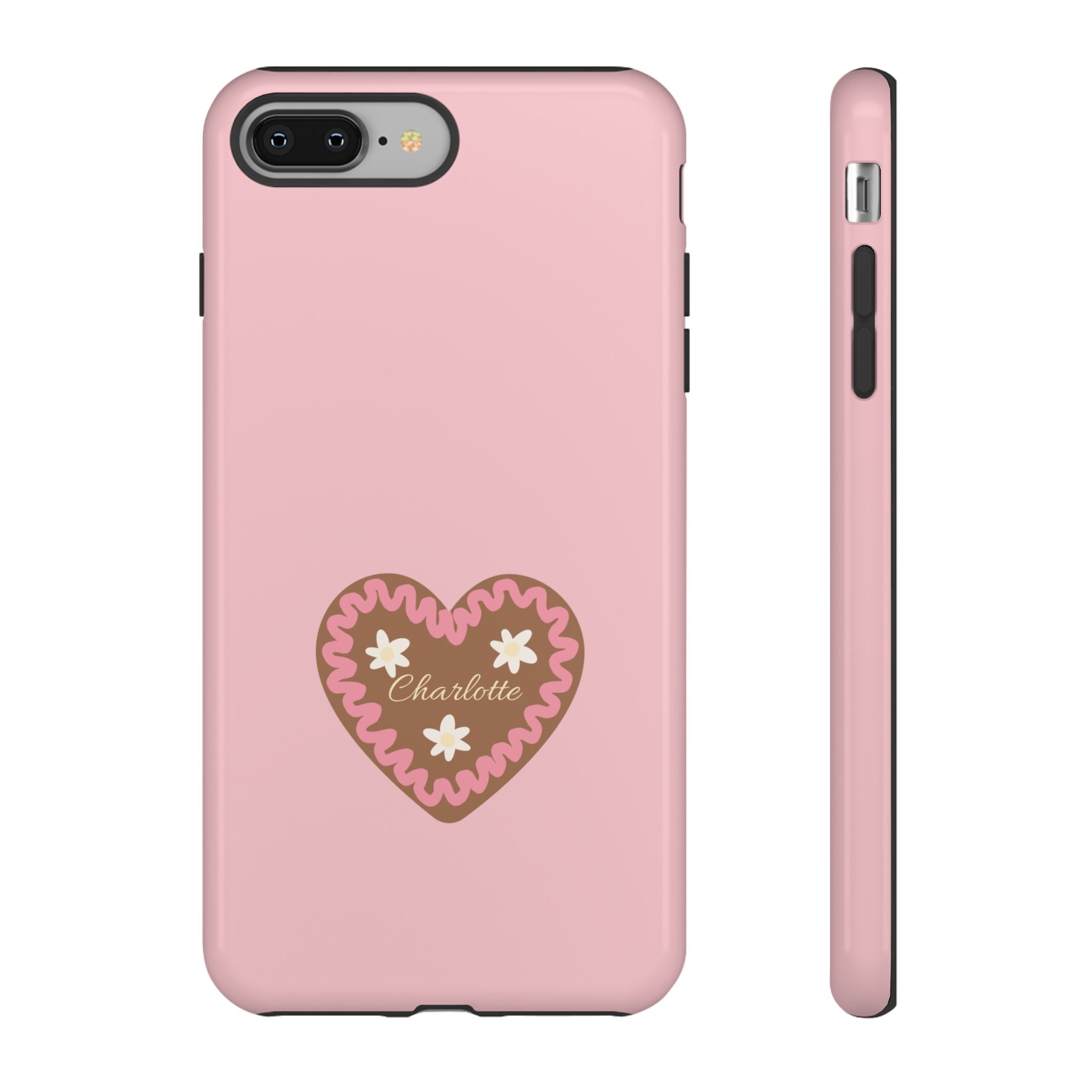 WIESNHERZ ROSE – Personalisierte Handyhülle mit Dual-Layer-Schutz