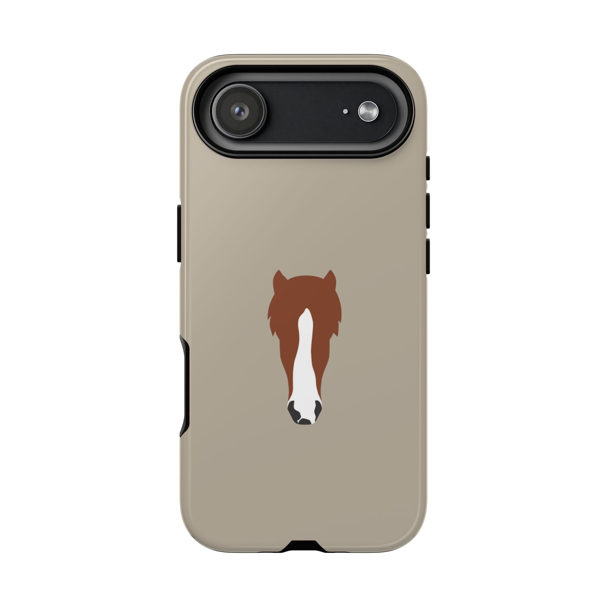 UNIQUE ANIMAL ART EDITION BEIGE – Personalisierte Handyhülle mit Dual-Layer-Schutz