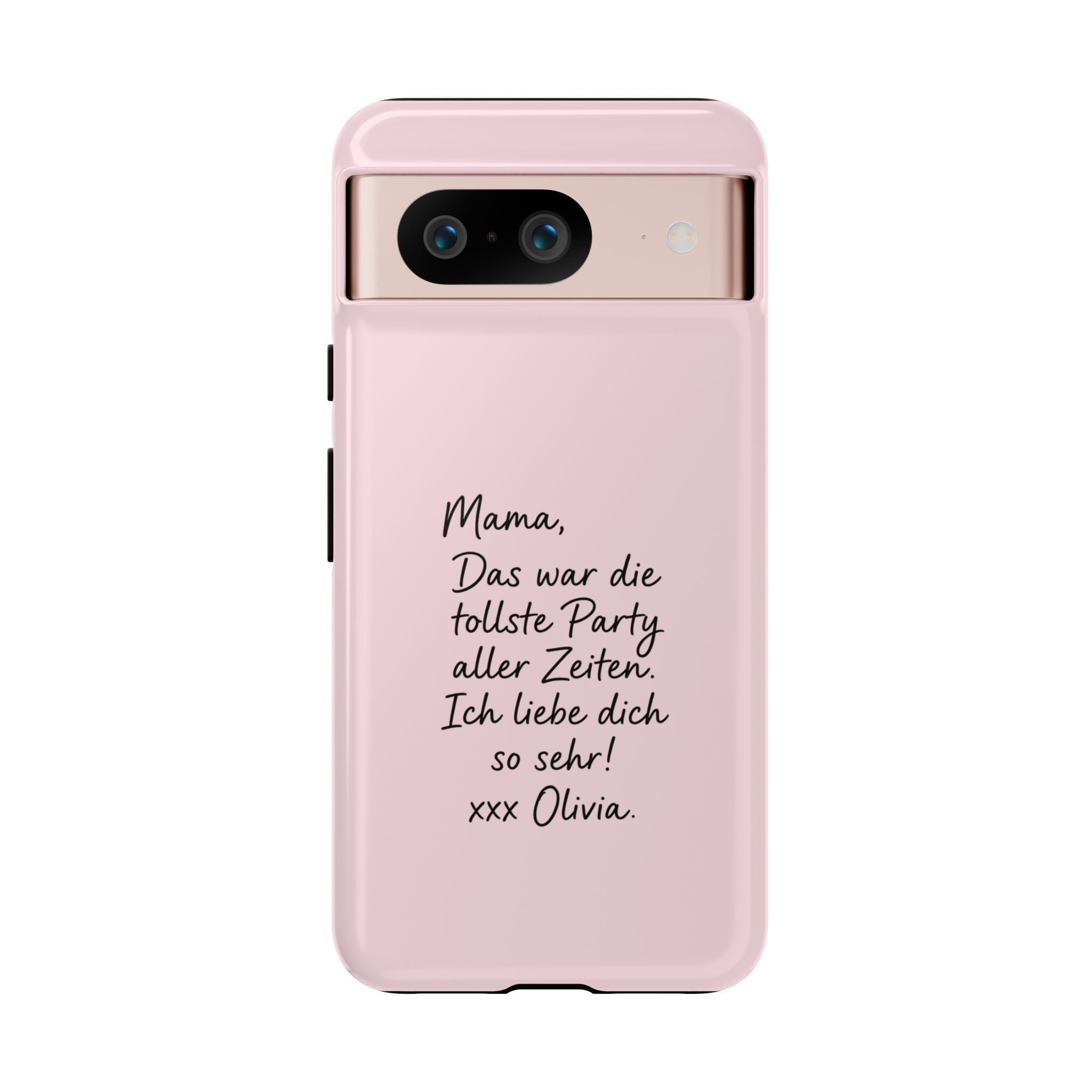 ROSE HANDWRITTEN NOTE – Personalisierte Handyhülle mit Dual-Layer-Schutz