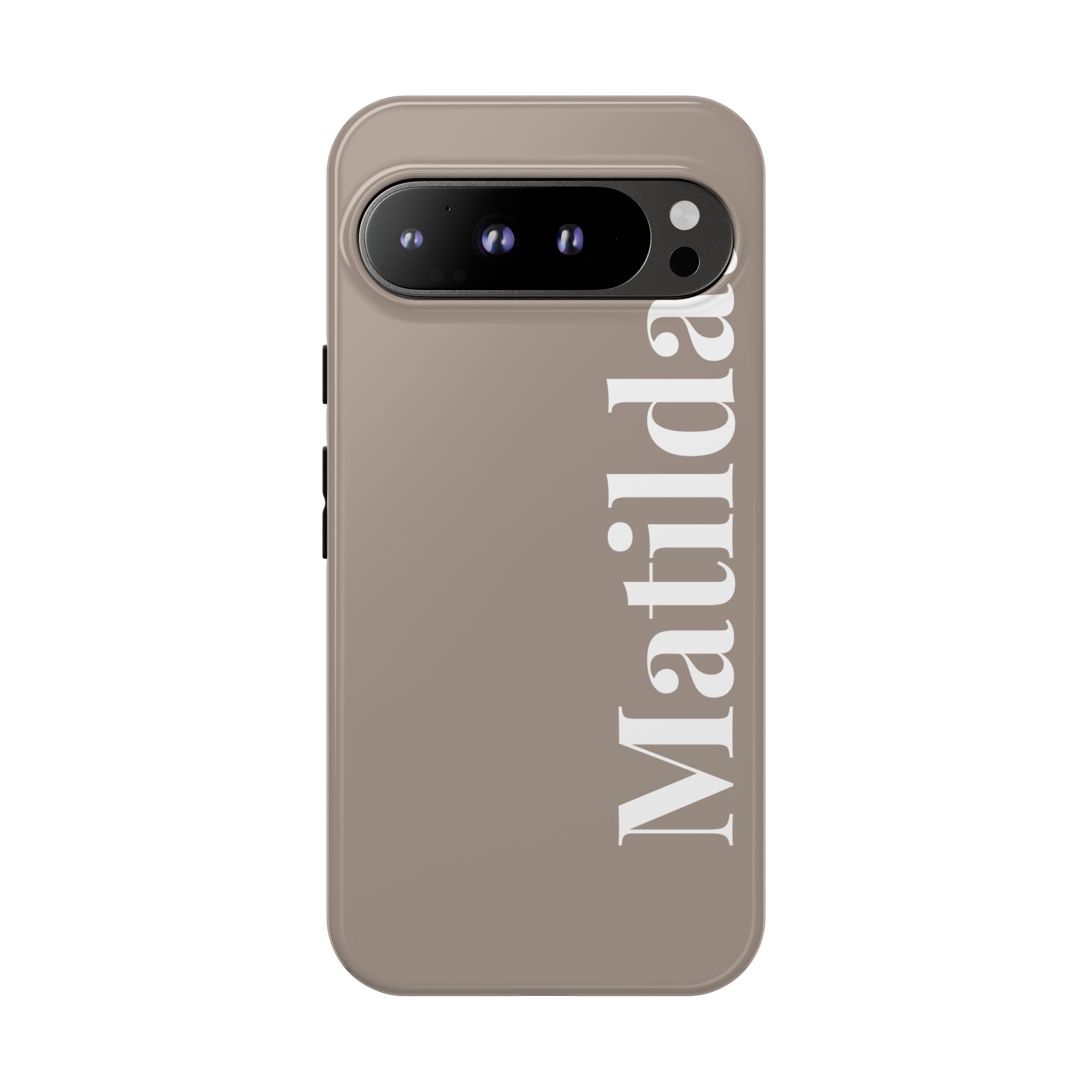 MOCCA BOLD NAME – Personalisierte Handyhülle mit Dual-Layer-Schutz