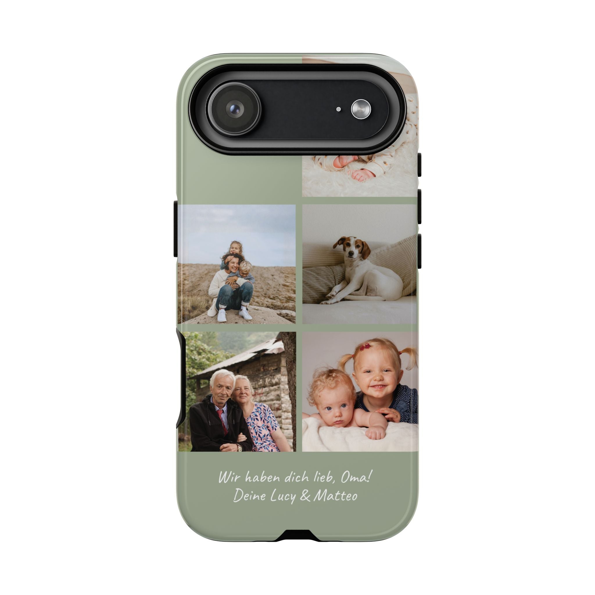 SALBEI PHOTO COLLAGE – Personalisierte Foto Handyhülle mit Dual-Layer-Schutz