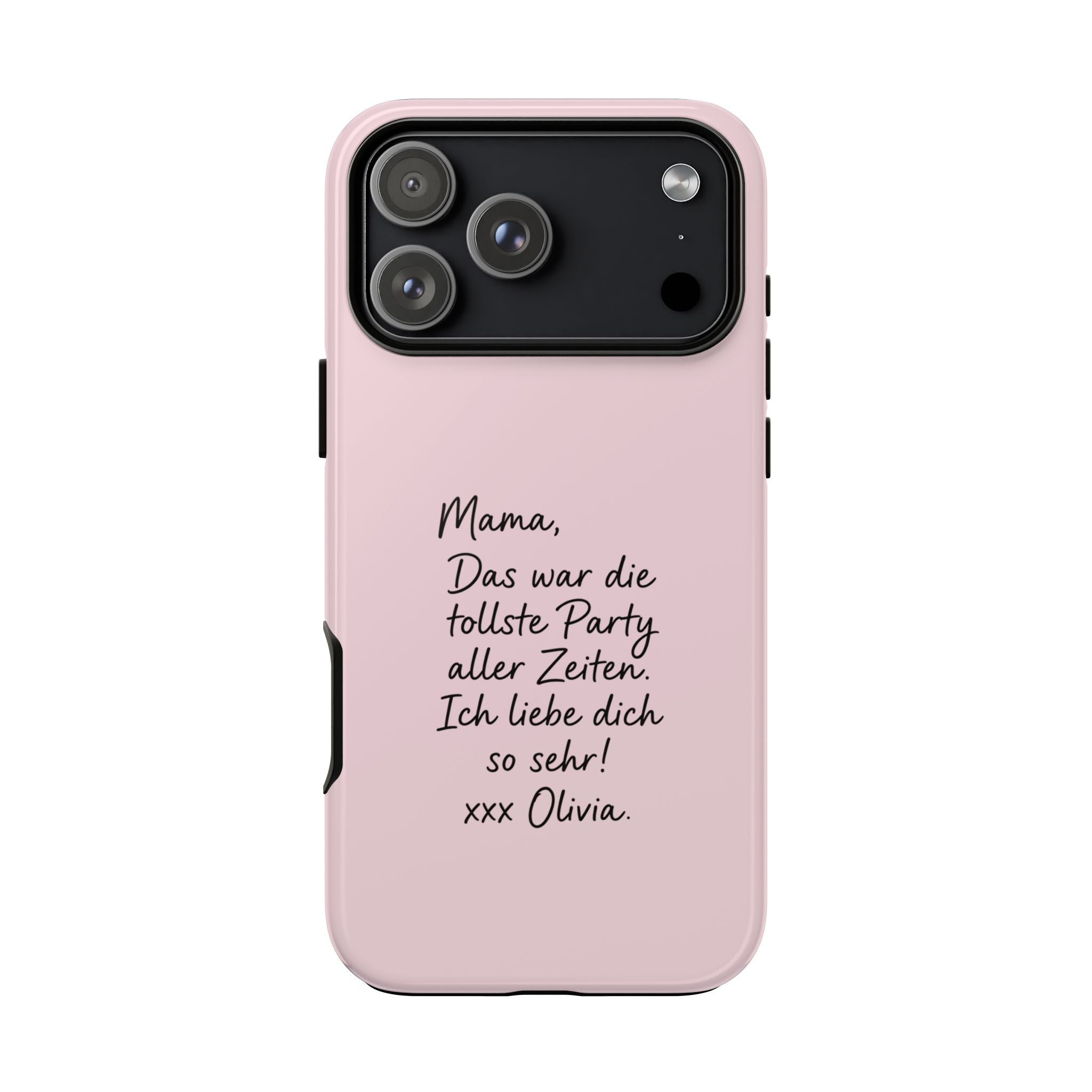 ROSE HANDWRITTEN NOTE – Personalisierte Handyhülle mit Dual-Layer-Schutz