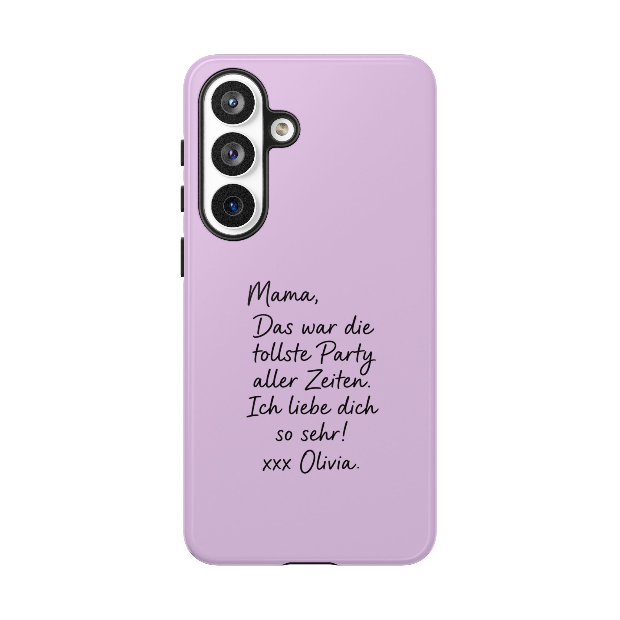 LAVENDEL mit handgeschriebener Notiz – Personalisierte Handyhülle mit Dual-Layer-Schutz