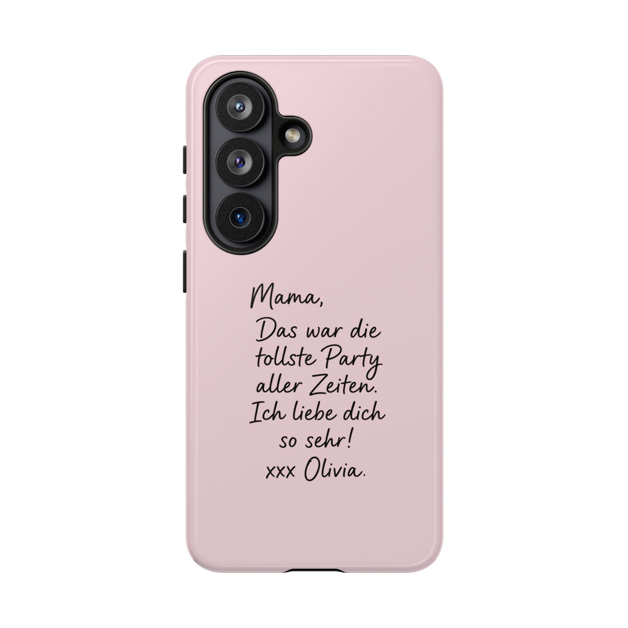 ROSE HANDWRITTEN NOTE – Personalisierte Handyhülle mit Dual-Layer-Schutz
