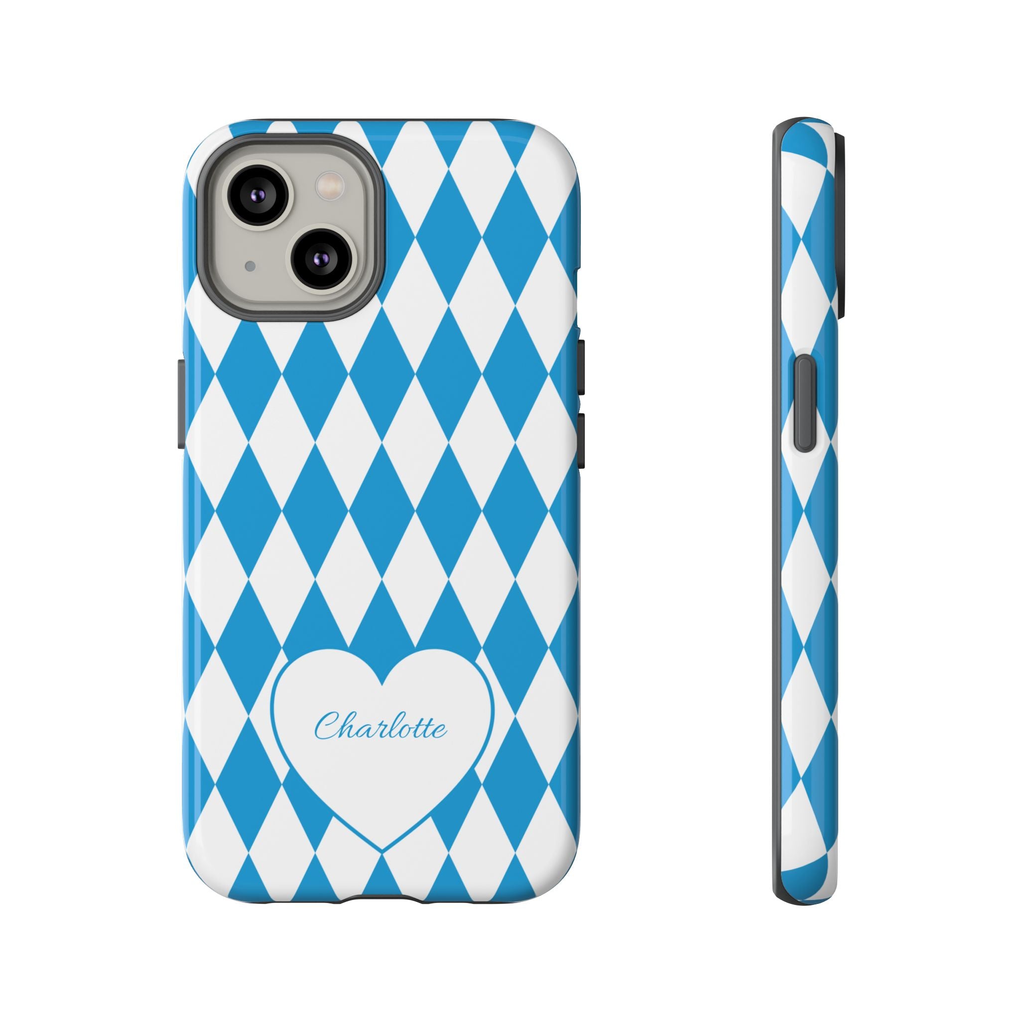 BAYERN BLAU WEISS – Personalisierte Handyhülle mit Dual-Layer-Schutz