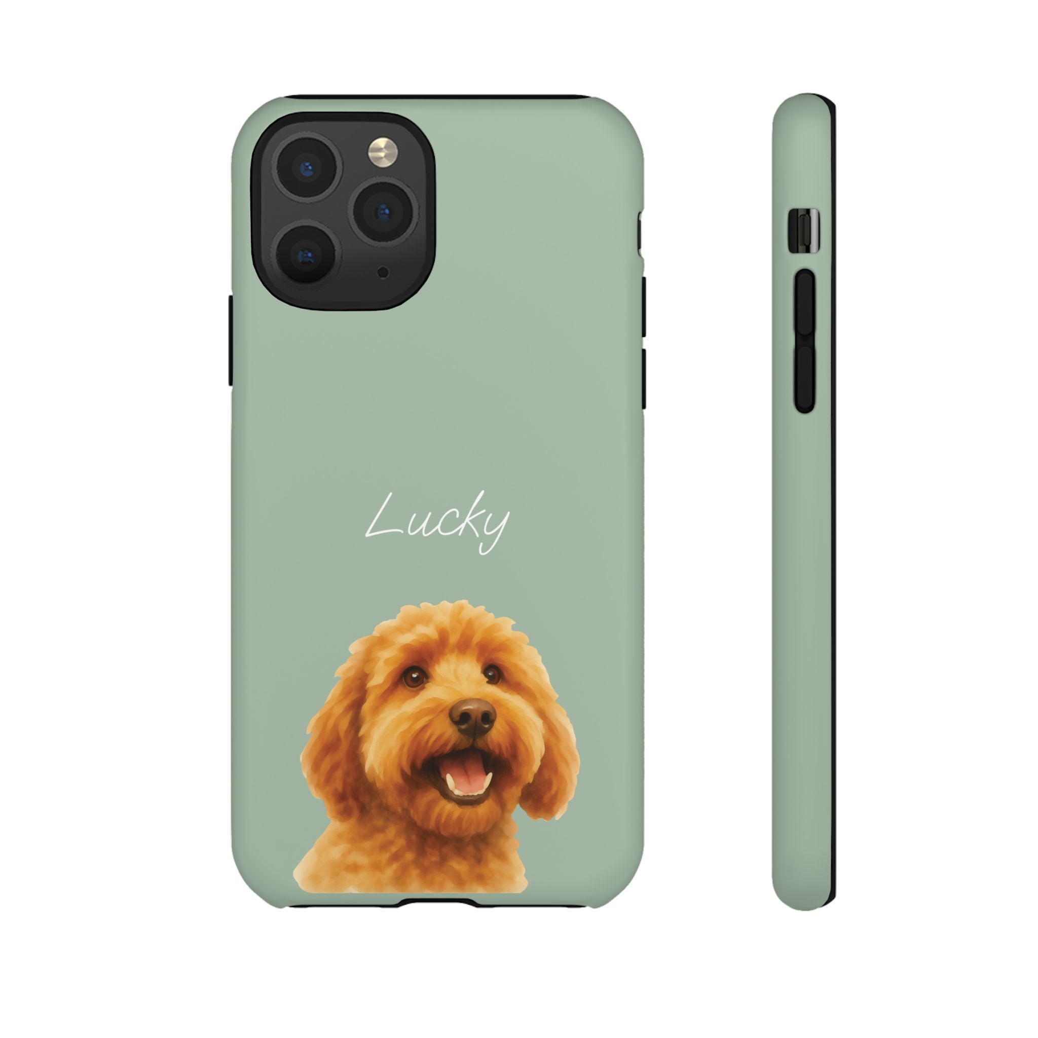 PET AQUARELL SALBEI – Personalisierte Handyhülle mit Dual-Layer-Schutz