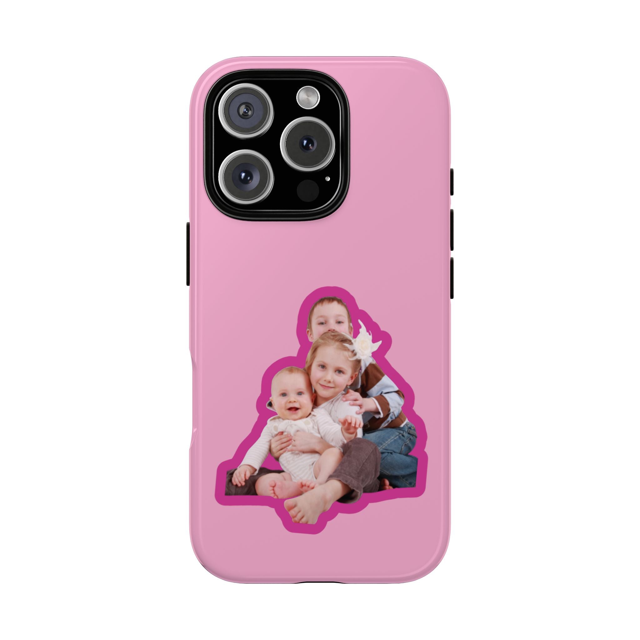 PINK CARTOON – Personalisierte Foto Handyhülle mit Dual-Layer-Schutz
