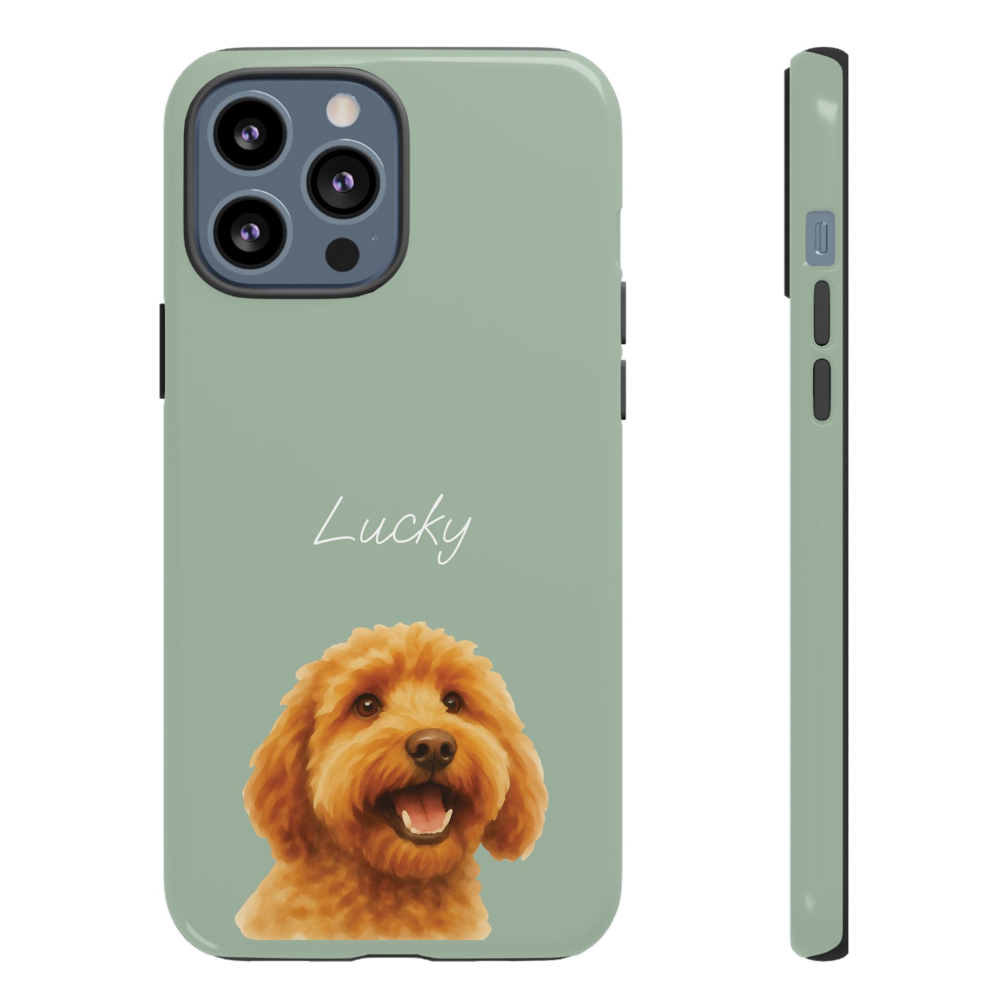 PET AQUARELL SALBEI – Personalisierte Handyhülle mit Dual-Layer-Schutz