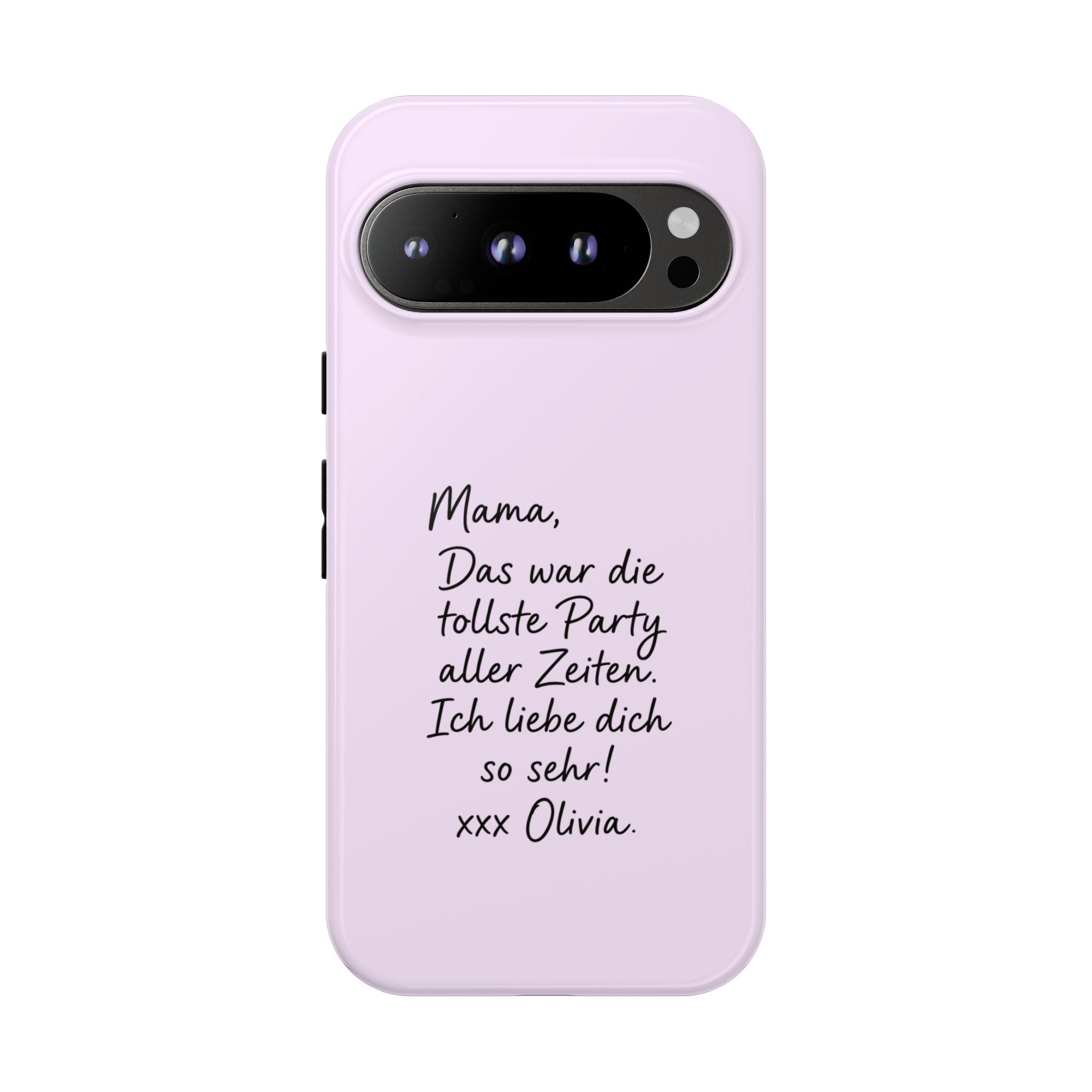 LAVENDEL mit handgeschriebener Notiz – Personalisierte Handyhülle mit Dual-Layer-Schutz