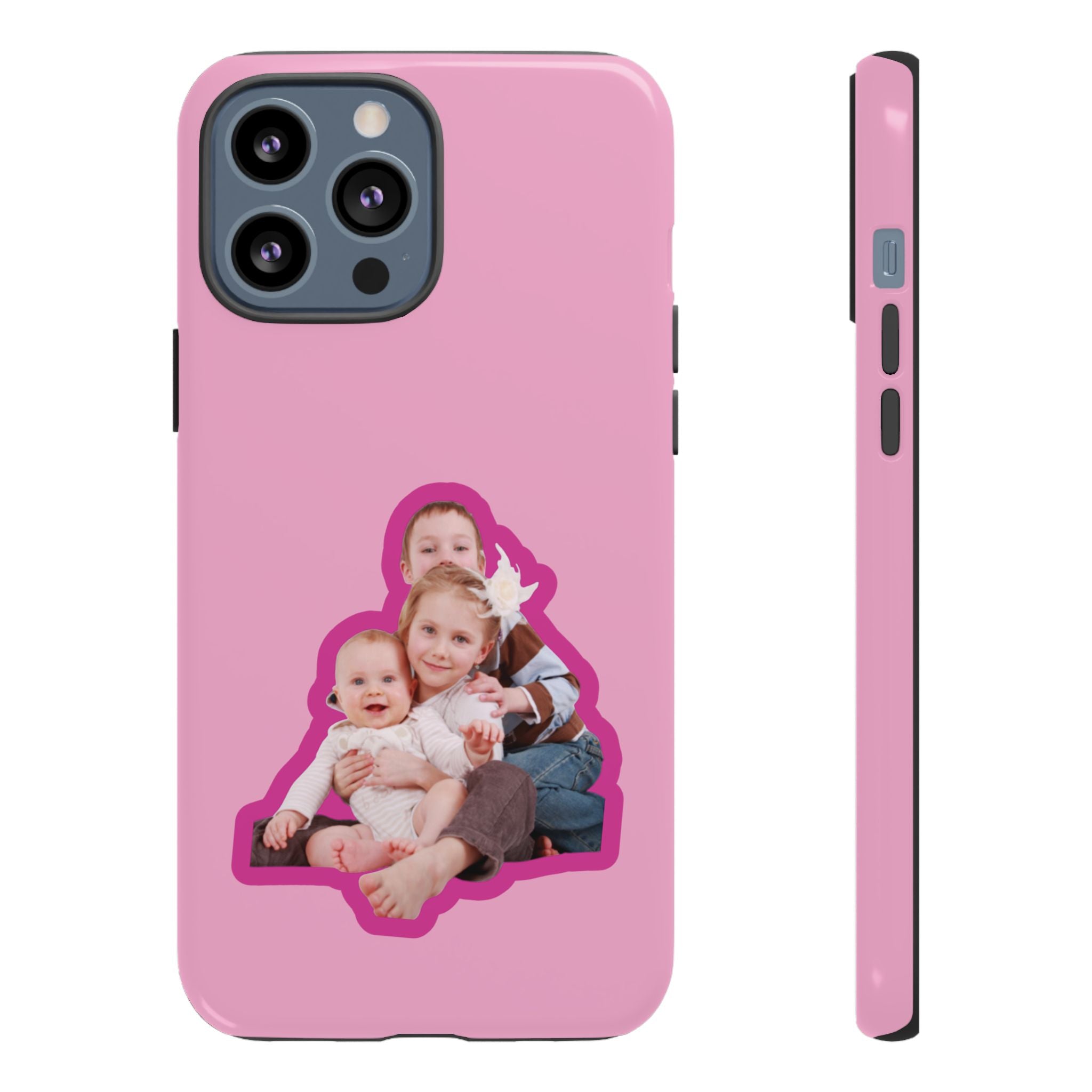 PINK CARTOON – Personalisierte Foto Handyhülle mit Dual-Layer-Schutz