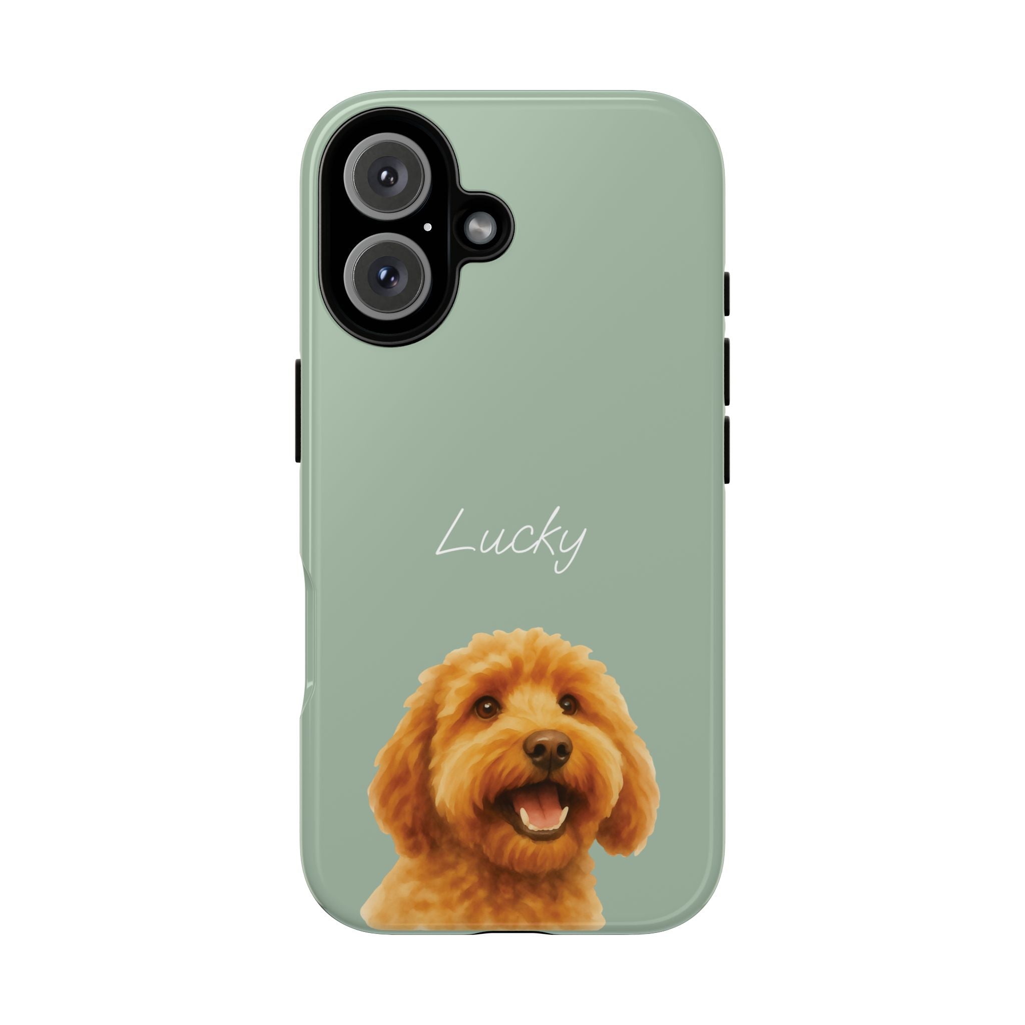 PET AQUARELL SALBEI – Personalisierte Handyhülle mit Dual-Layer-Schutz