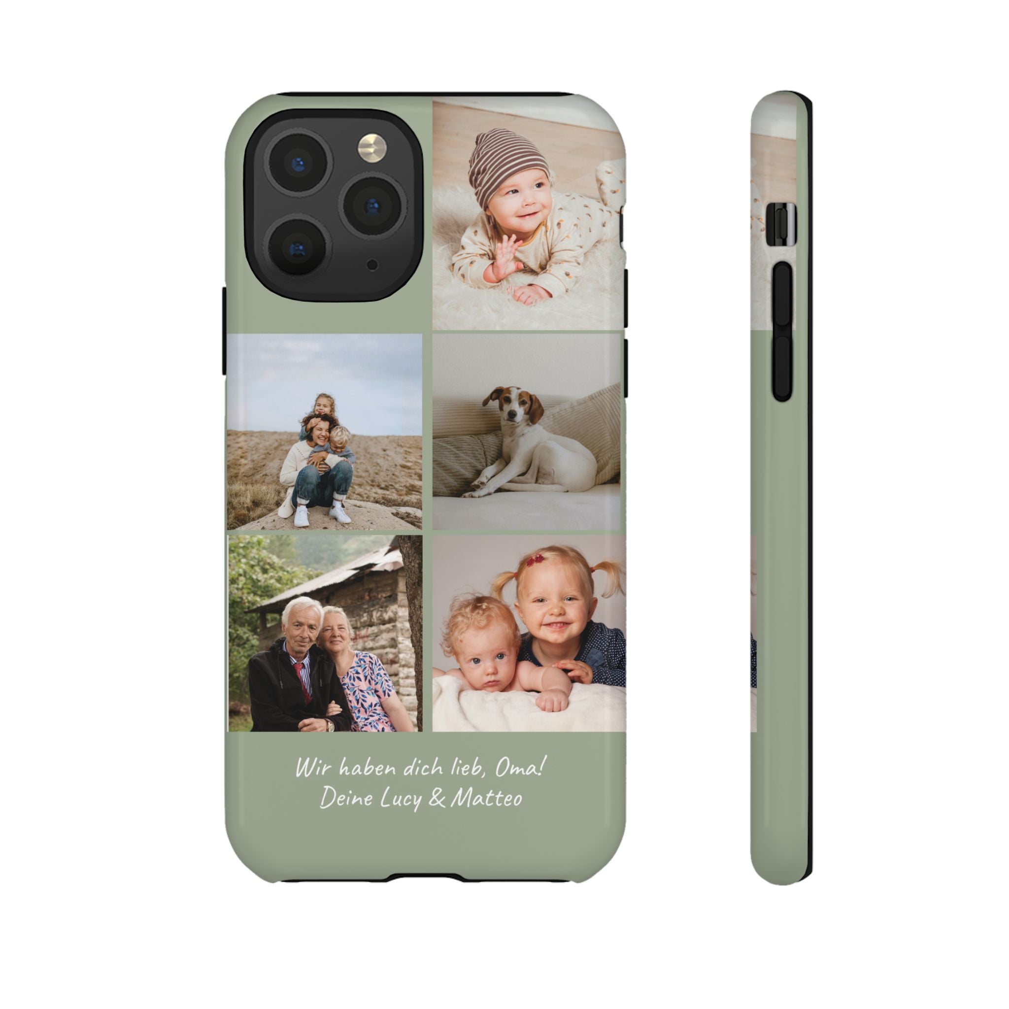 SALBEI PHOTO COLLAGE – Personalisierte Foto Handyhülle mit Dual-Layer-Schutz