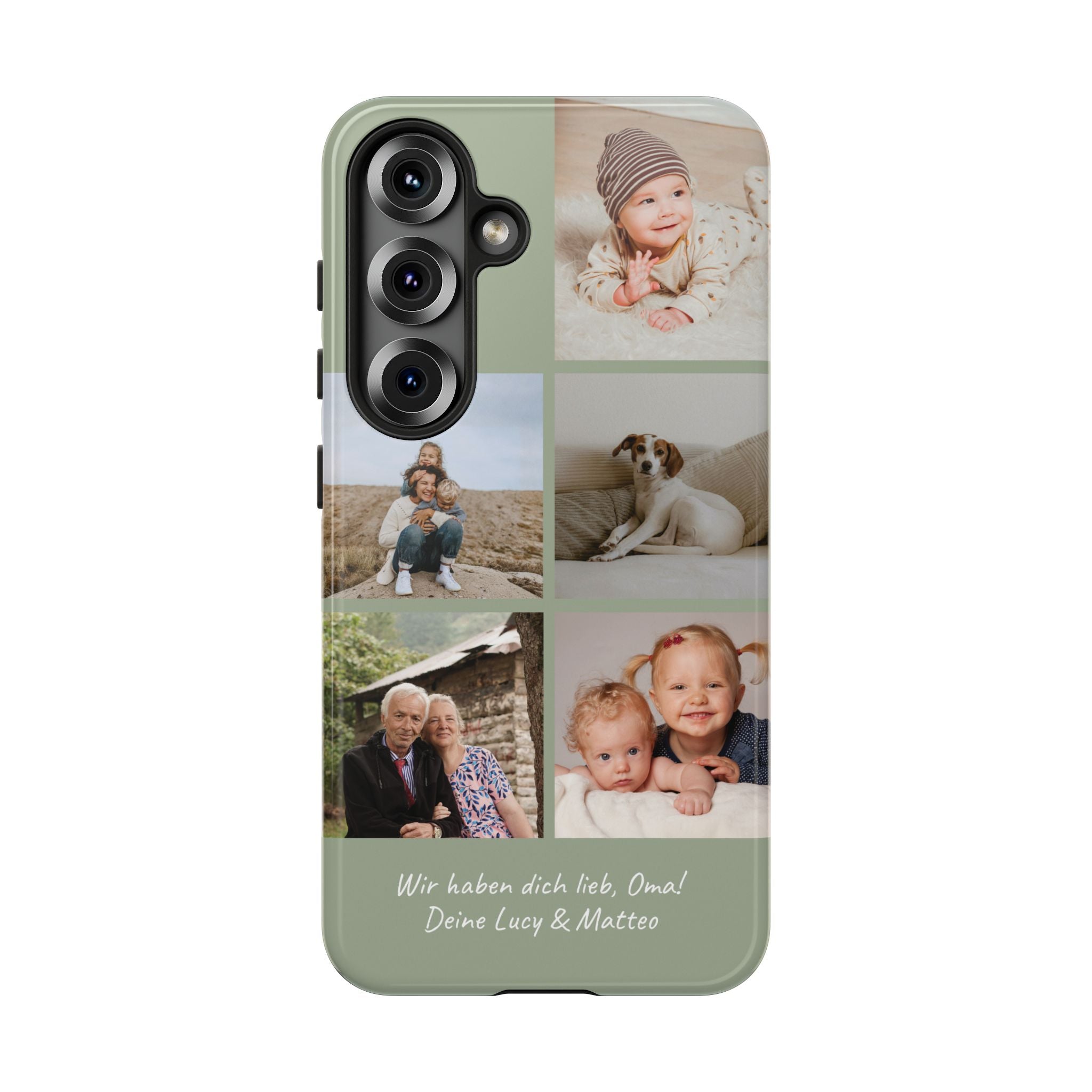 SALBEI PHOTO COLLAGE – Personalisierte Foto Handyhülle mit Dual-Layer-Schutz