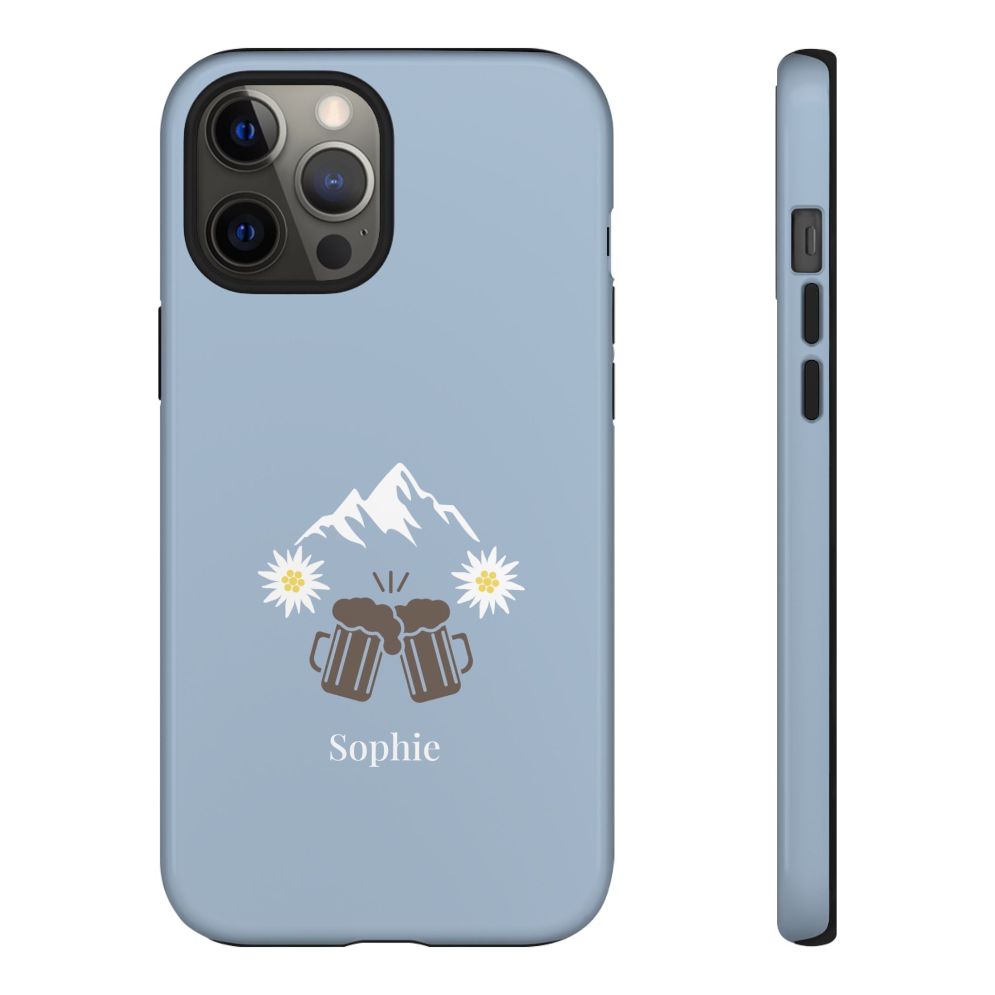 O'ZAPFT PASTELLBLAU – Personalisierte Handyhülle mit Dual-Layer-Schutz