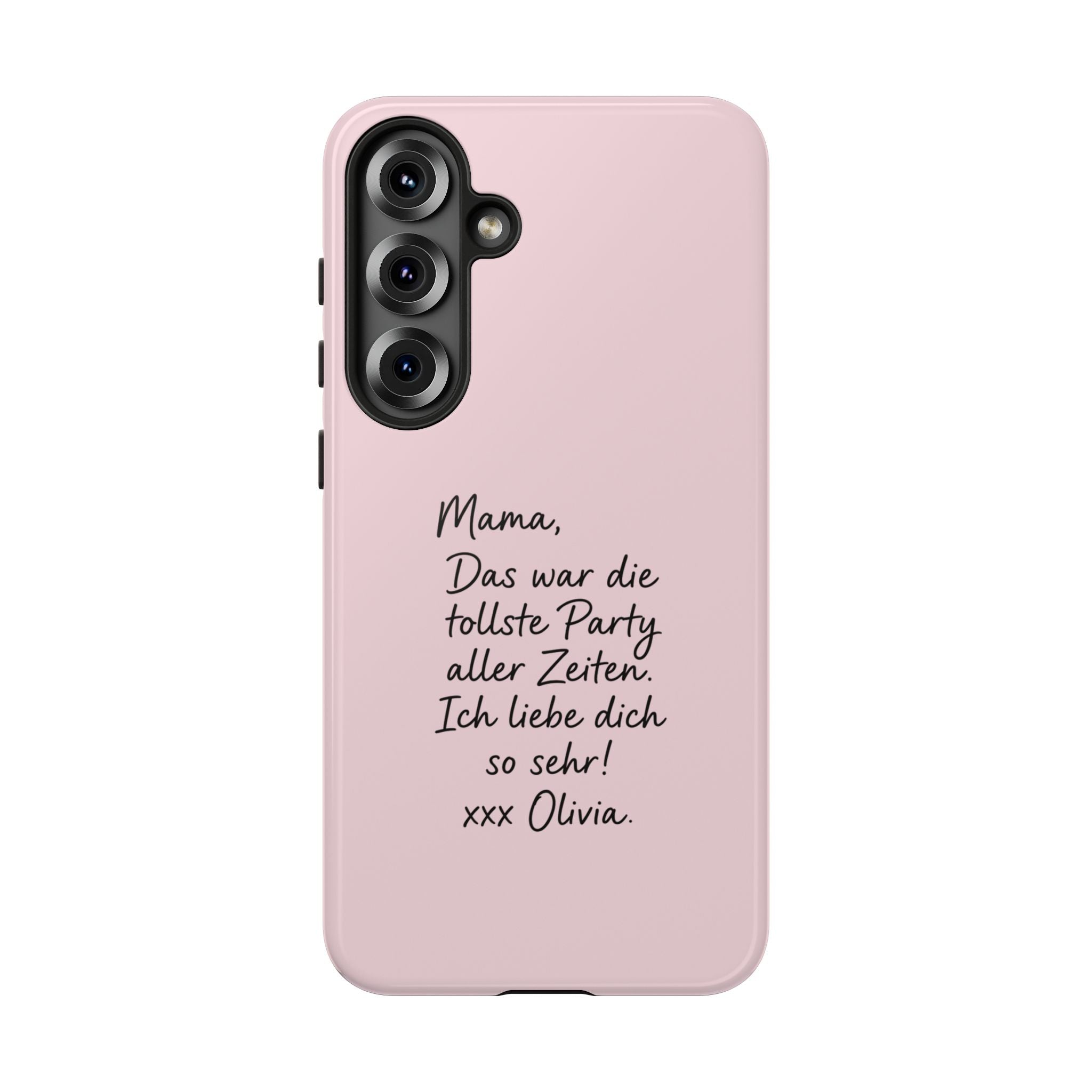 ROSE HANDWRITTEN NOTE – Personalisierte Handyhülle mit Dual-Layer-Schutz
