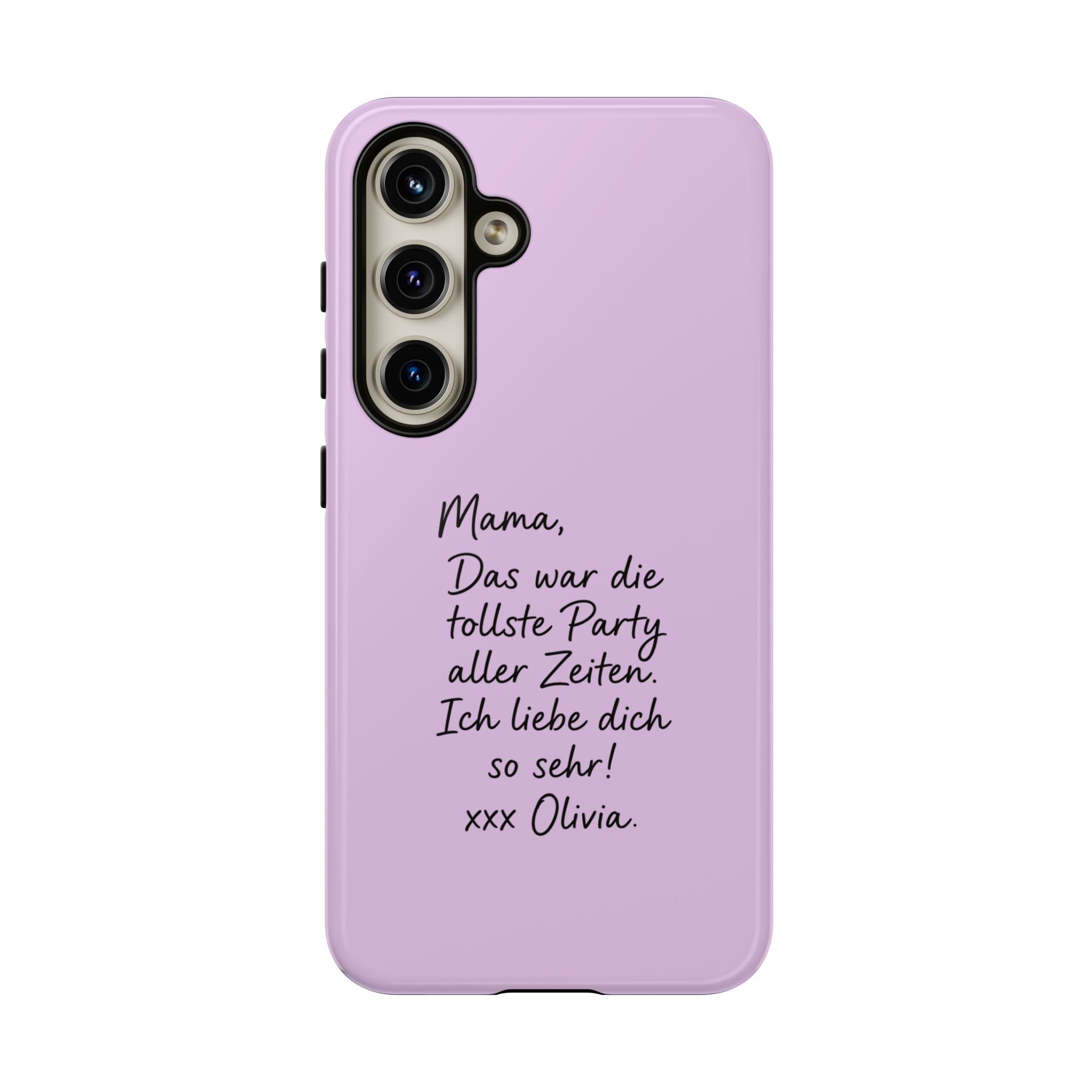 LAVENDEL mit handgeschriebener Notiz – Personalisierte Handyhülle mit Dual-Layer-Schutz