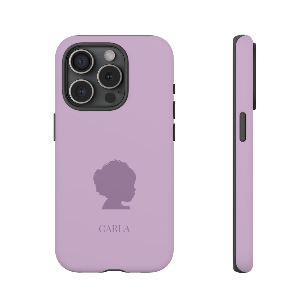 SILHOUETTE LAVENDEL – Personalisierte Handyhülle mit Dual-Layer-Schutz