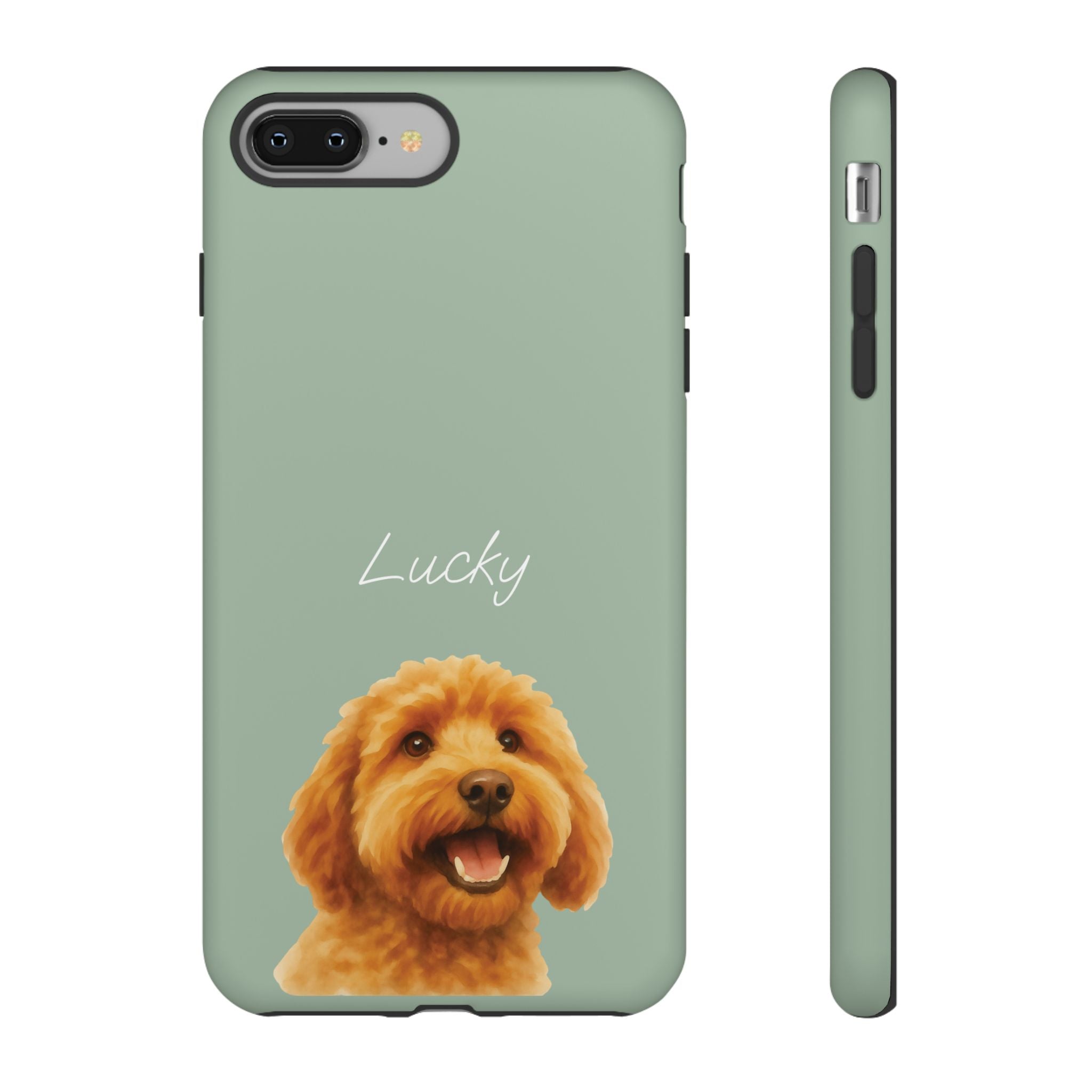 PET AQUARELL SALBEI – Personalisierte Handyhülle mit Dual-Layer-Schutz