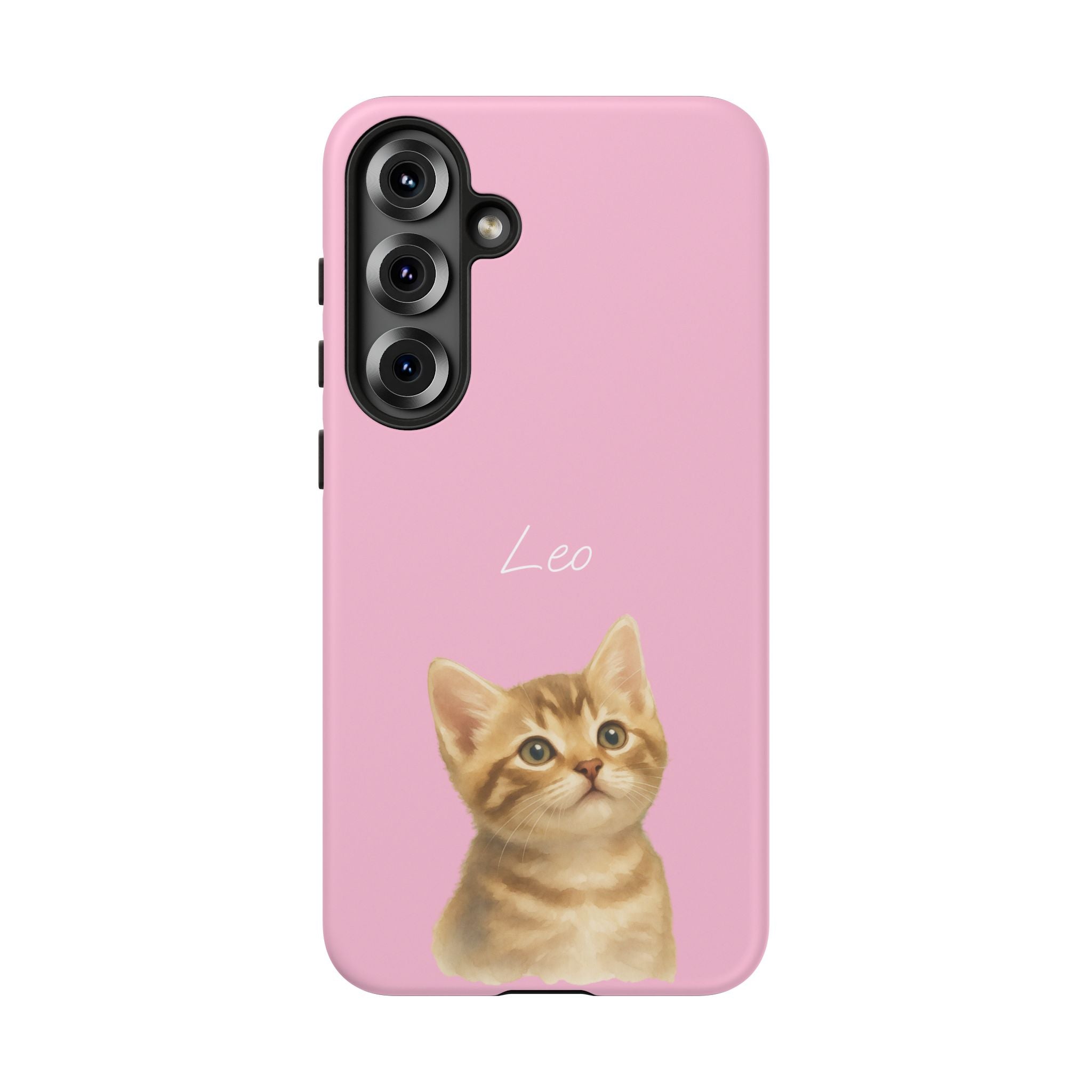 PET AQUARELL PINK – Personalisierte Handyhülle mit Dual-Layer-Schutz