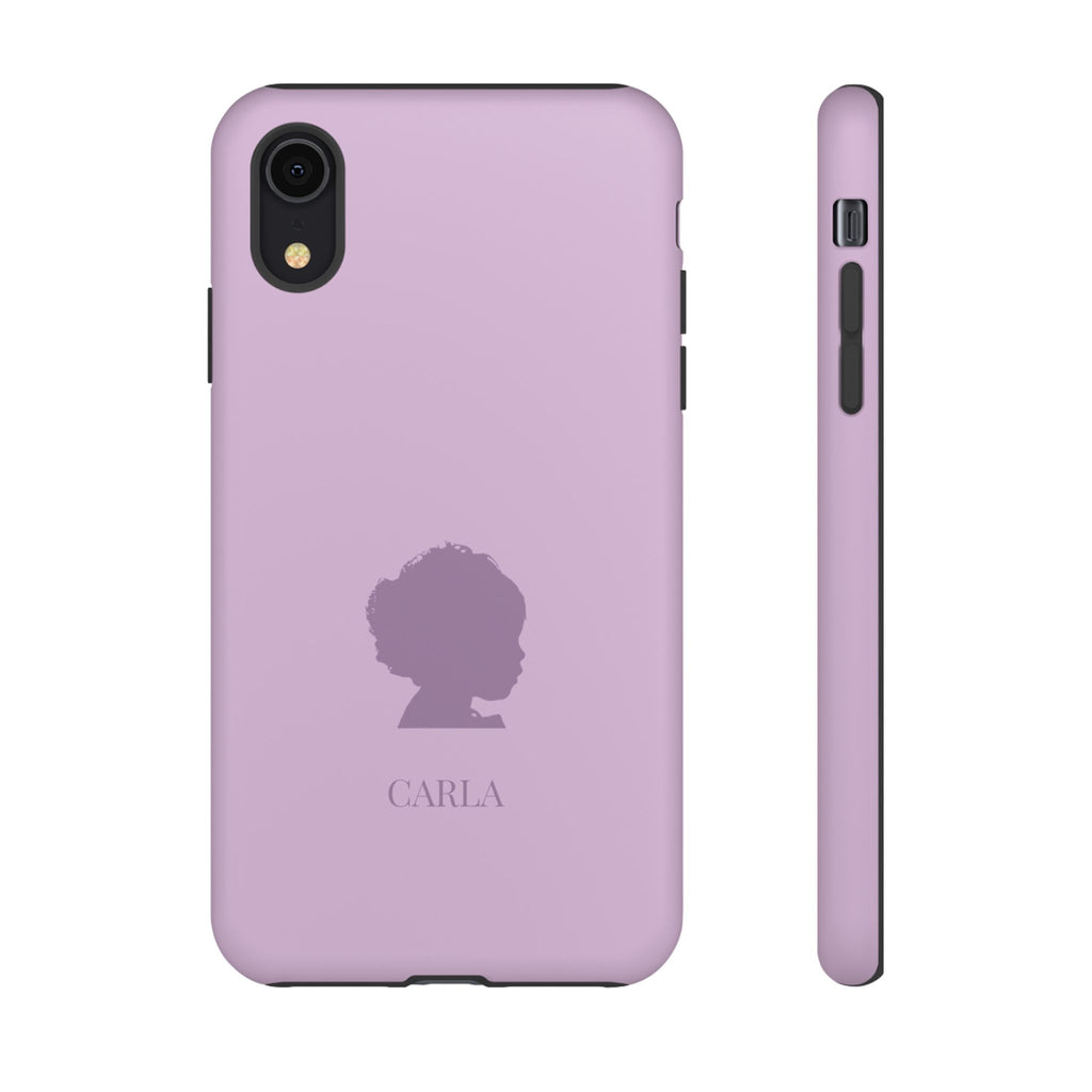 SILHOUETTE LAVENDEL – Personalisierte Handyhülle mit Dual-Layer-Schutz