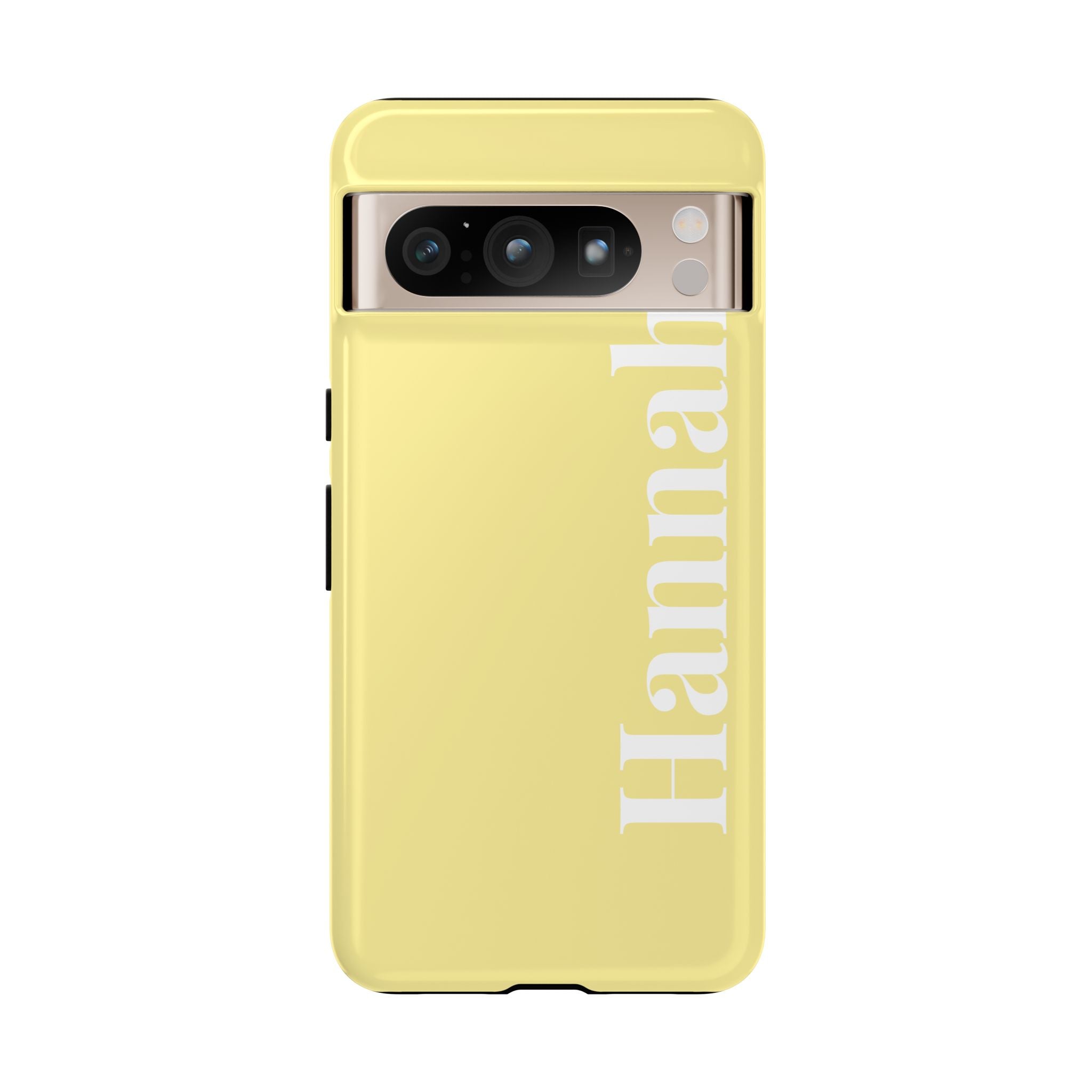 CITRUS YELLOW BOLD NAME – Personalisierte Handyhülle mit Dual-Layer-Schutz
