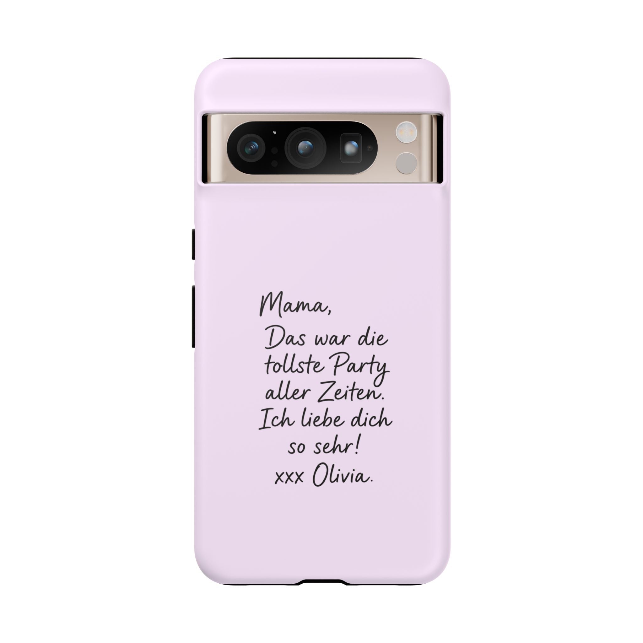 LAVENDEL mit handgeschriebener Notiz – Personalisierte Handyhülle mit Dual-Layer-Schutz