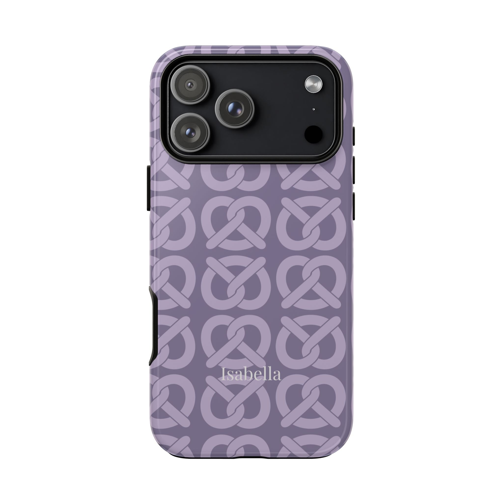 BREZN MONOGRAMM LAVENDEL – Personalisierte Handyhülle mit Dual-Layer-Schutz